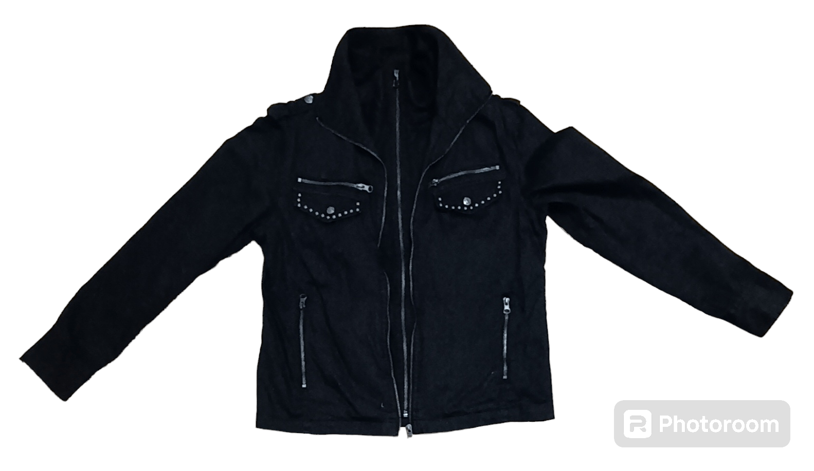 growth in the attic ジャケット GROWTH IN THE ATTIC PUNK STUDDED DOUBLE ZIPPER JACKET
