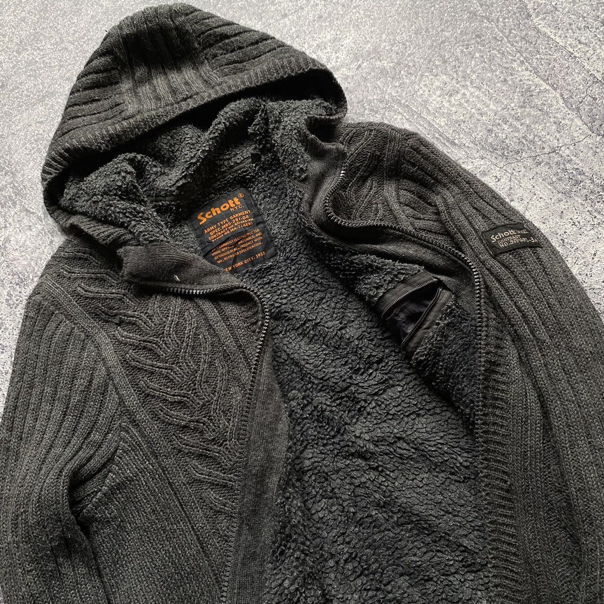 Schott SCHOTT NYC Military Vintage Wool Hoodies Size US L / EU 52-54 / 3 - 3 Thumbnail