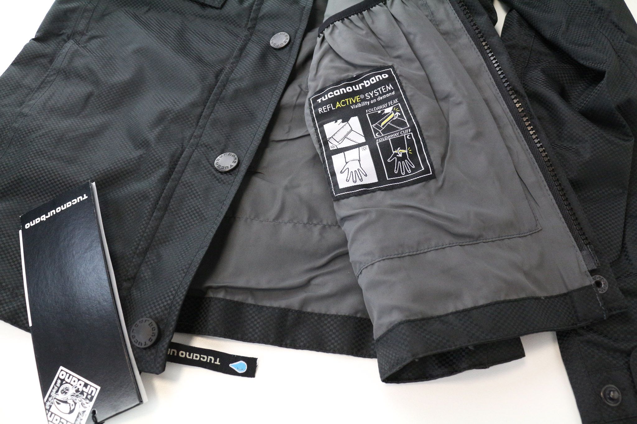 Other TINA IT38 Black Windproof Moto Jacket 75726 Size M / US 6-8 / IT 42-44 - 10 Thumbnail
