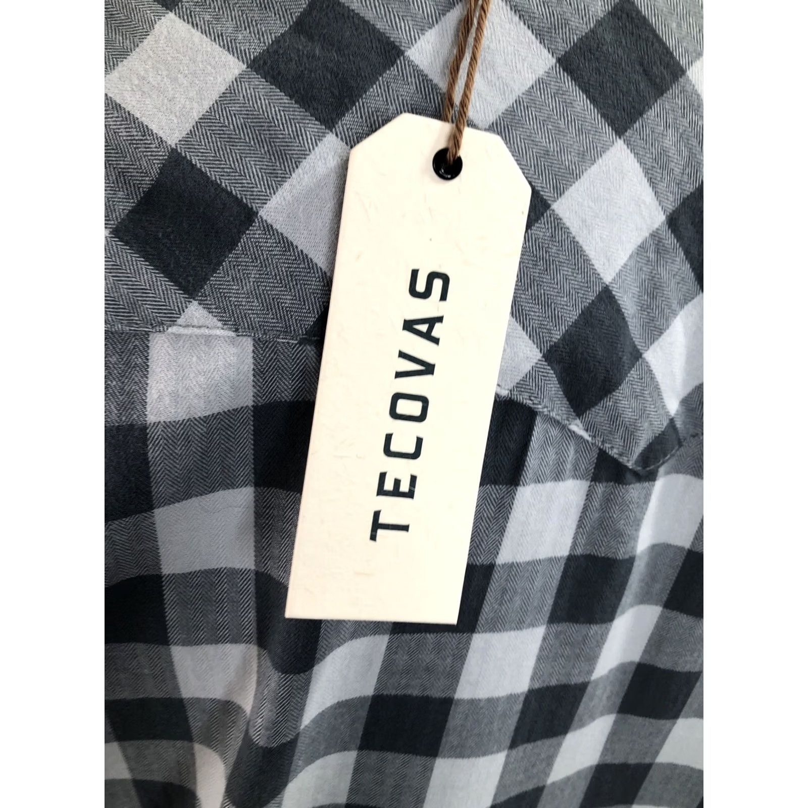 Tecovas Tecovas - Plaid Pearl Snap Western Shirt - Men - L - Gray - Long Sleeve - Button-Up - Vintage B3 Size US L / EU 52-54 / 3 - 5 Thumbnail