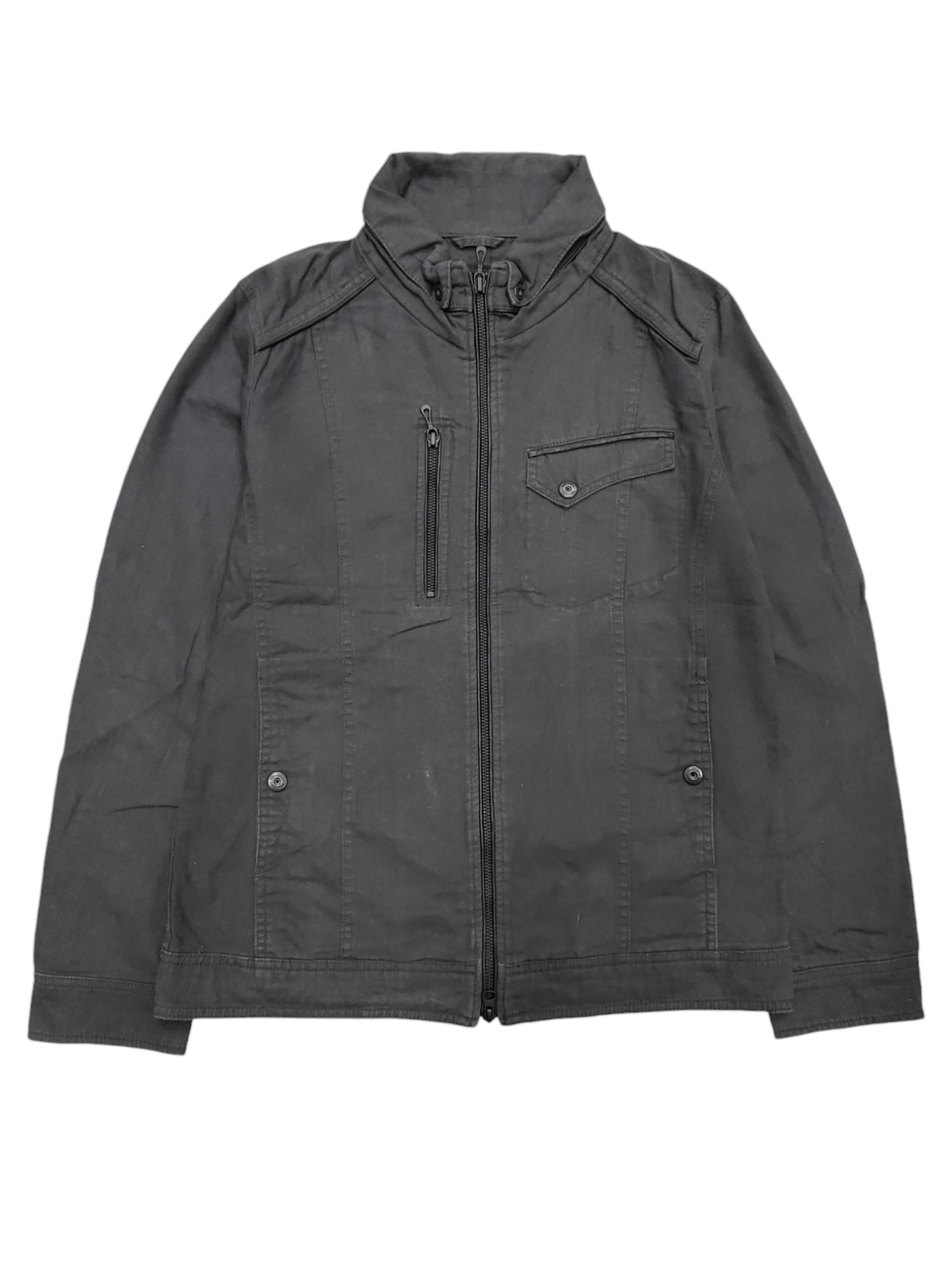 Mossimo 00s Mossimo- Clean Minimal Tailored Utility Linen Jacket Size US M / EU 48-50 / 2 - 1 Thumbnail