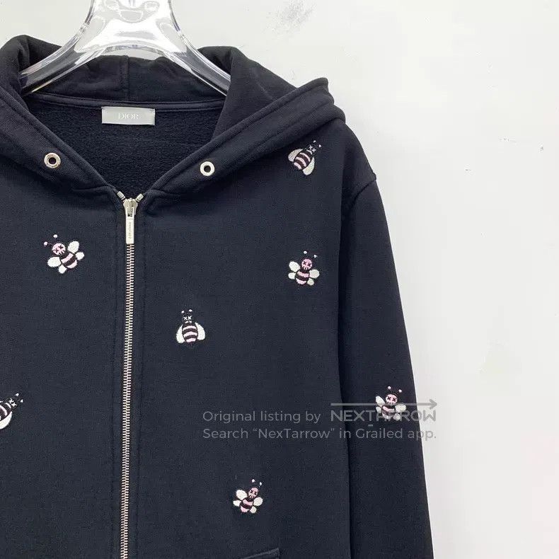 Dior Dior Black bee cotton hooded zipper long-sleeved sweatshir Size US S / EU 44-46 / 1 - 3 Thumbnail