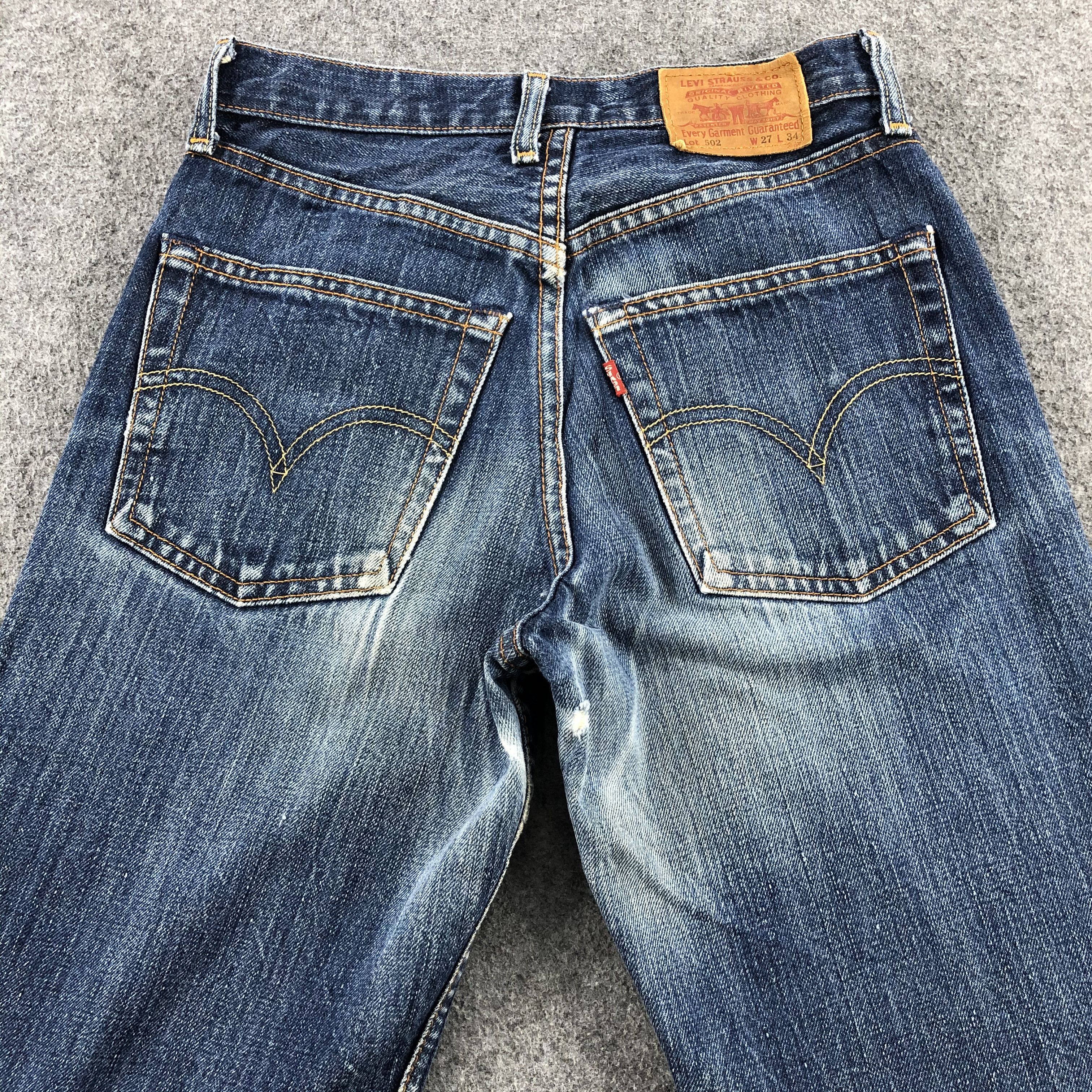 Levi's × Vintage 90s Vintage Blue Wash Levis 502 Jeans-JM1909 Size US 27 - 5 Thumbnail
