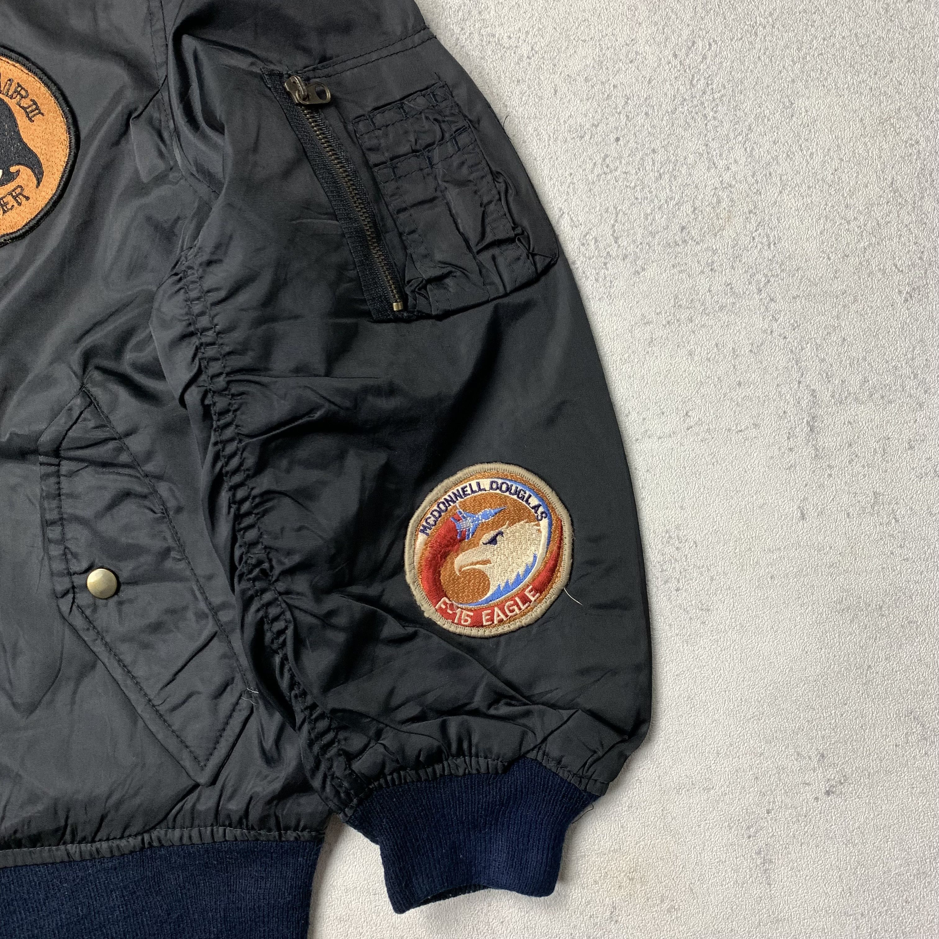 Japanese Brand Vintage Bomber Military Patch Jacket Size US M / EU 48-50 / 2 - 3 Thumbnail