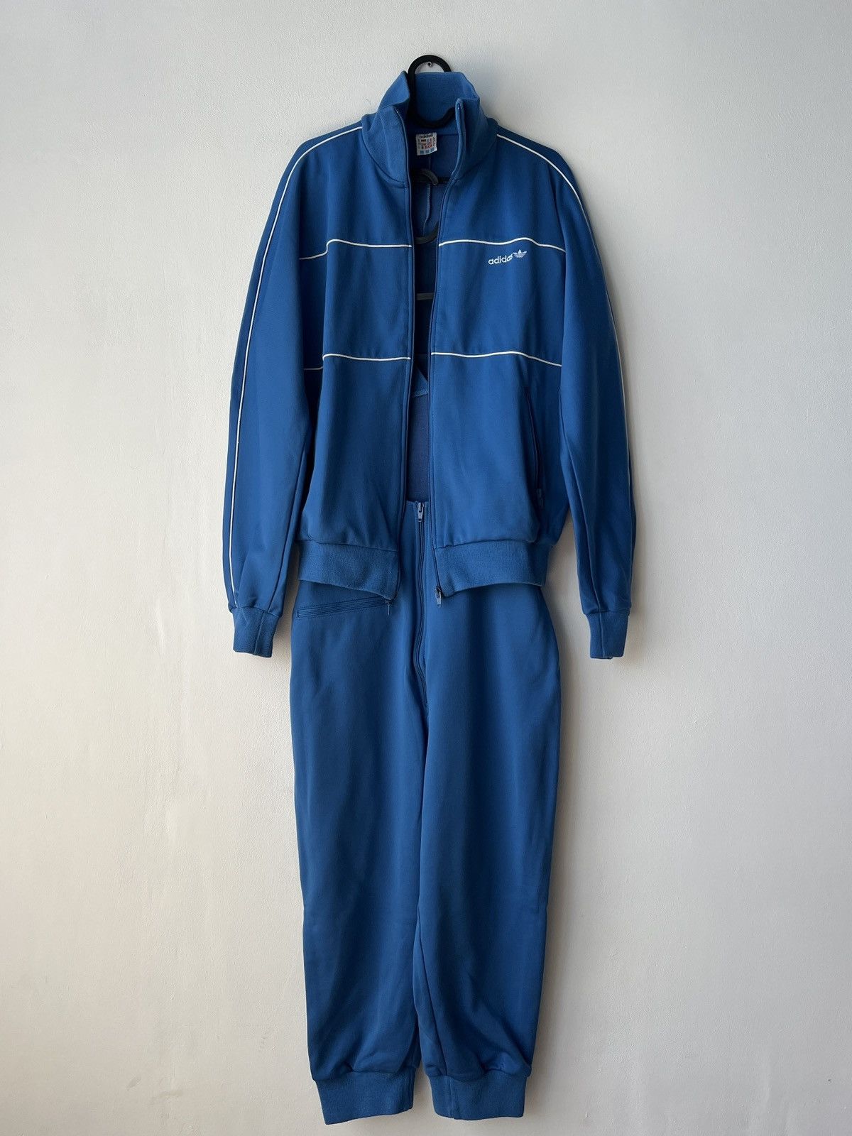 Adidas Vintage Adidas 80s Blue Track Suit Size 52 Made In Austria Size US M / EU 48-50 / 2 - 1 Thumbnail