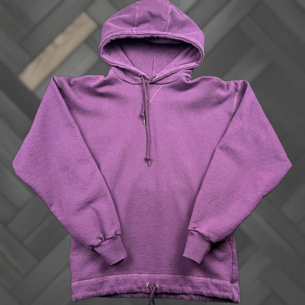 Vintage VINTAGE L.L. Bean Russell Athletic Hoodie Men S Purple 90s Pullover Hooded Kangaroo Pocket Drawstring Hem Size US S / EU 44-46 / 1 - 1 Thumbnail