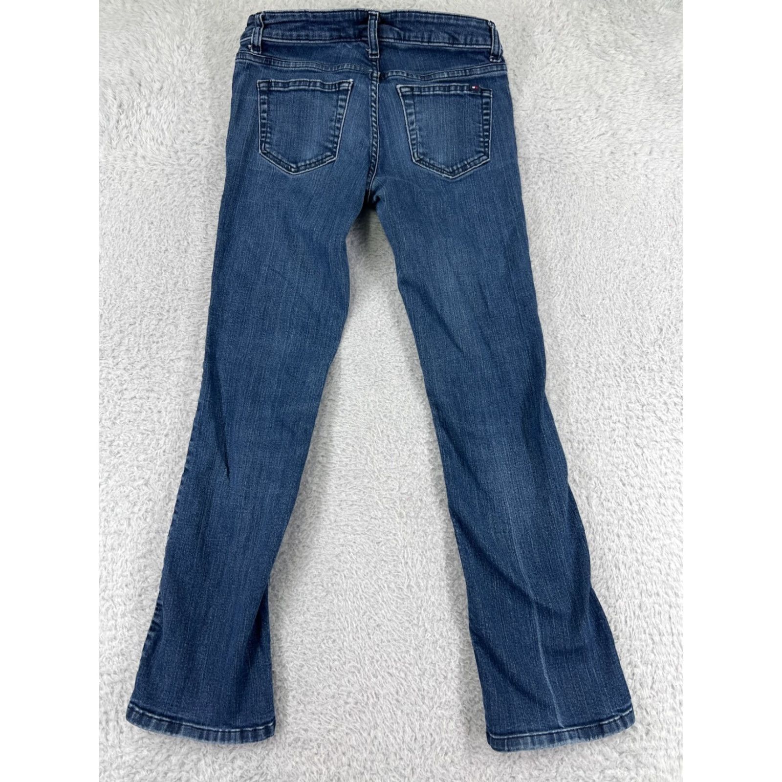 Tommy Hilfiger Tommy Hilfiger Women Jeans Bootcut 0 Blue Denim 5-Pocket Regular Rise 26" Inseam 27" Cotton Blend Size 25" / US 0 / IT 36 - 2 Thumbnail