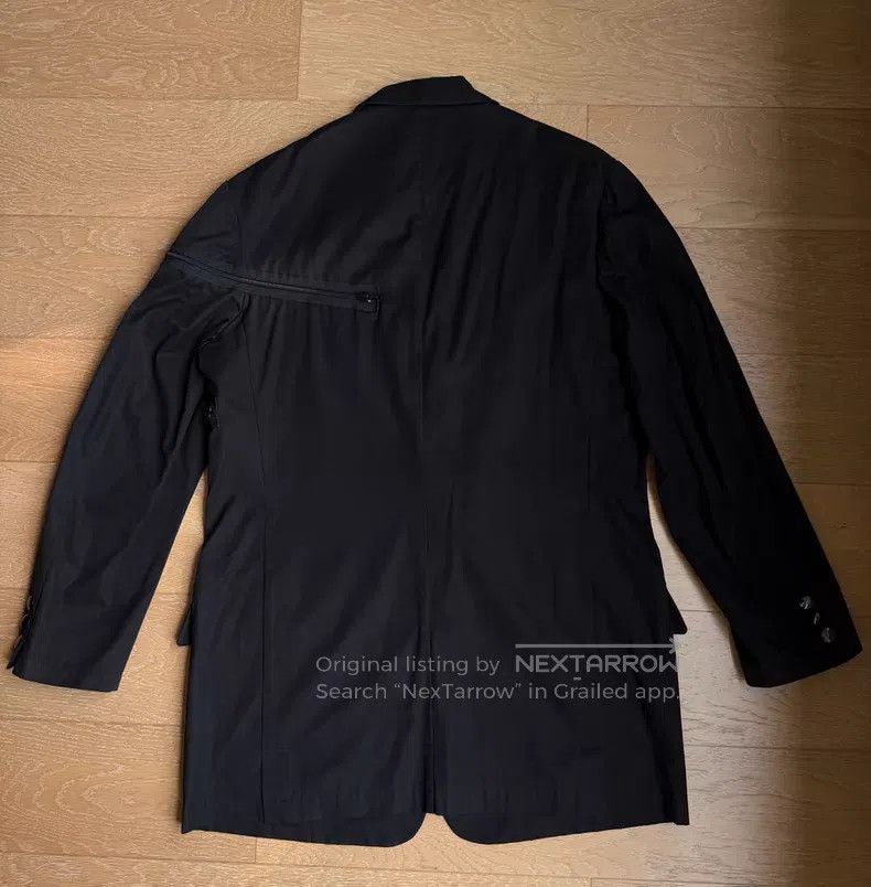 Yohji Yamamoto Yohji Yamamoto Reflective Button Black Zip Blazer jacket Size US XL / EU 56 / 4 - 3 Thumbnail