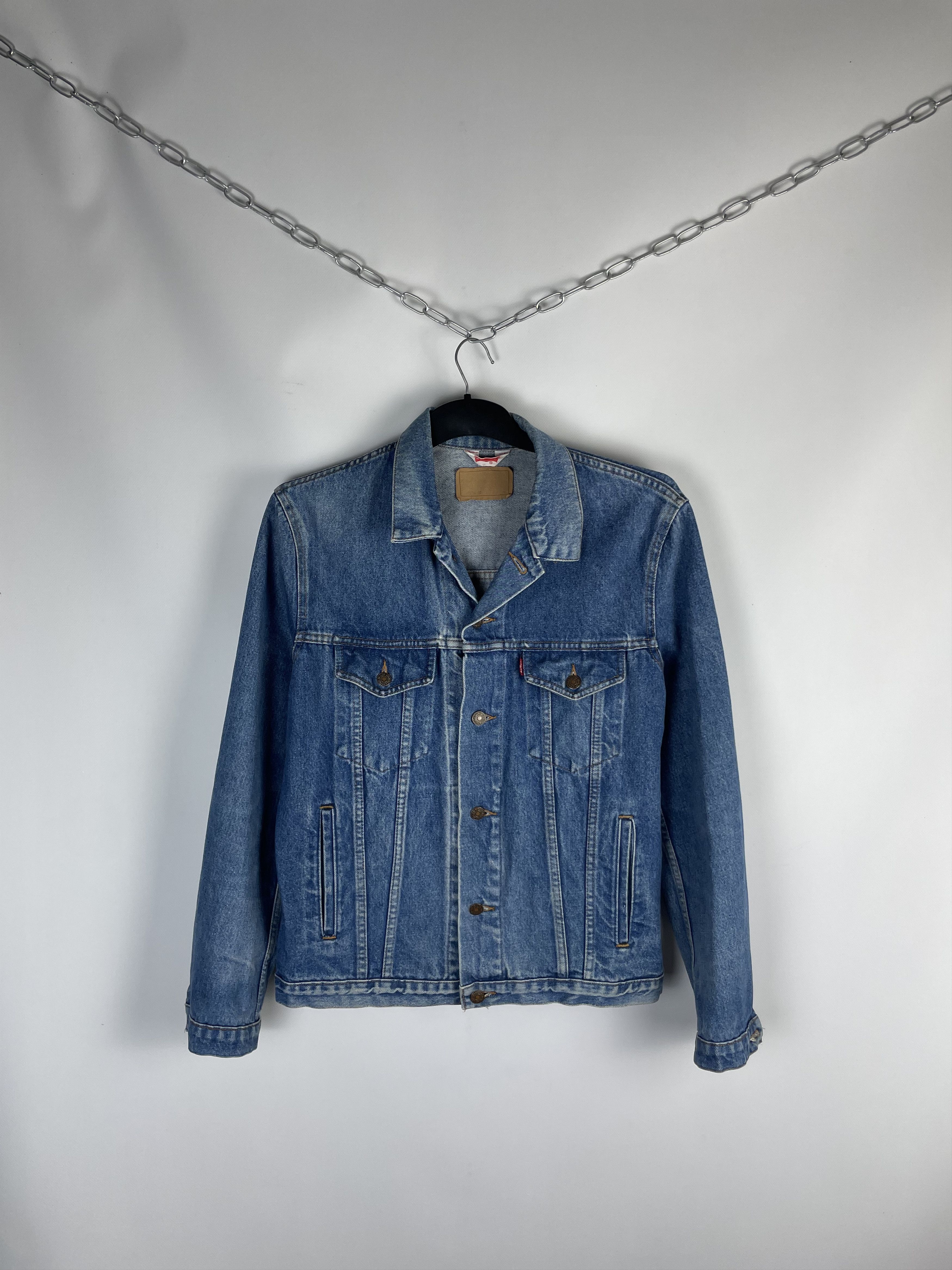 Saddle Smith L Blue Jean Denim Long Duster Jacket Western online Cowboy Coat