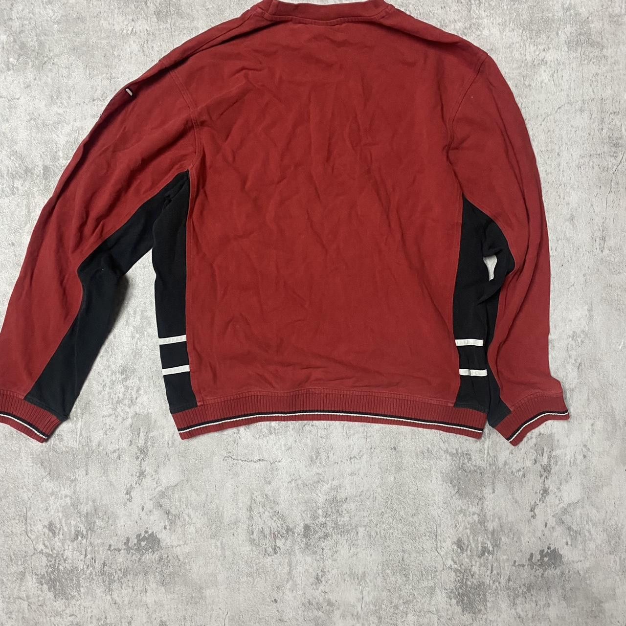 Nike Nike red sweatshirt with white embroidered swoosh Size US L / EU 52-54 / 3 - 4 Thumbnail