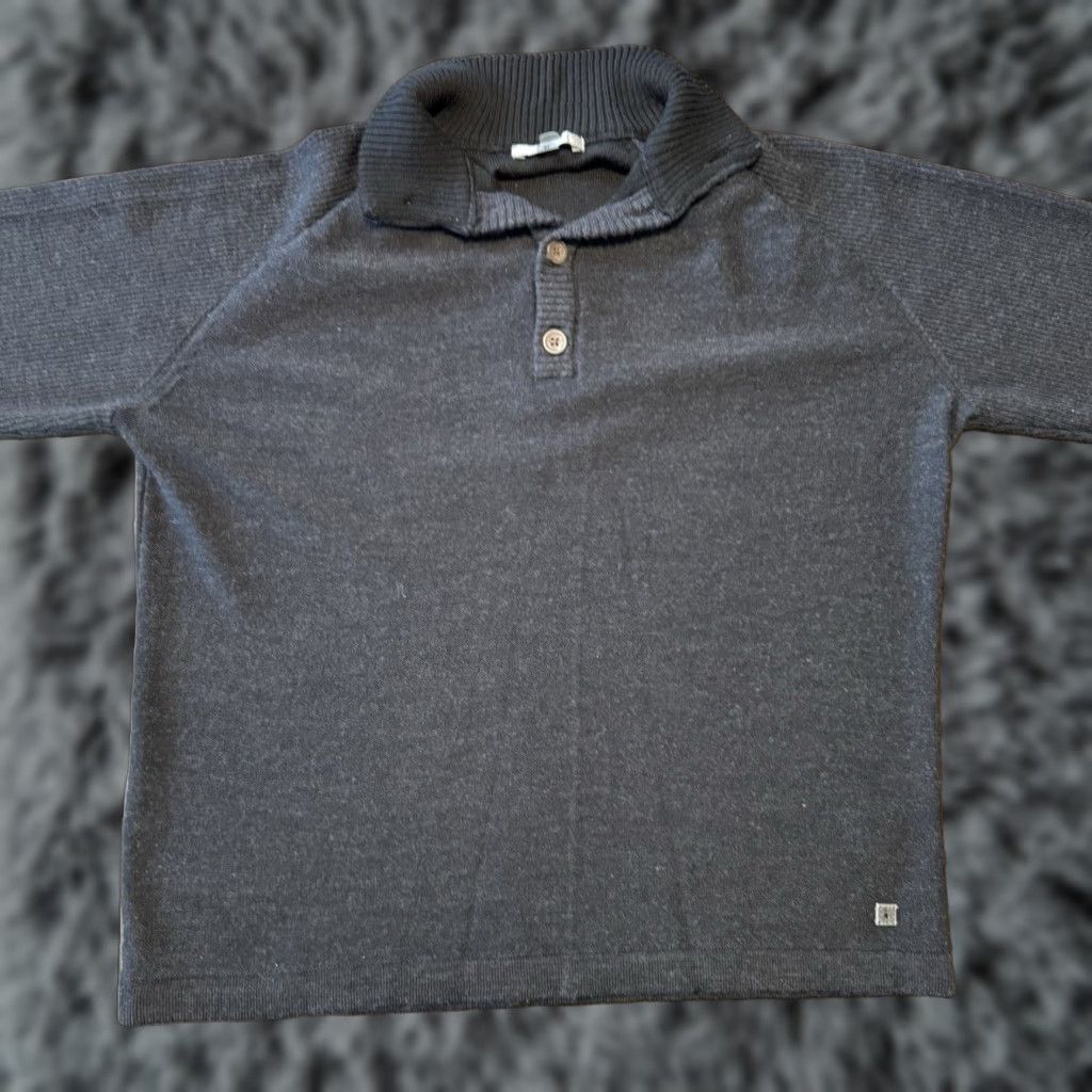 Smartwool Smartwool Mens 1/4 Button Sweater Size XL 100% Merino Wool Black Size US XL / EU 56 / 4 - 1 Thumbnail