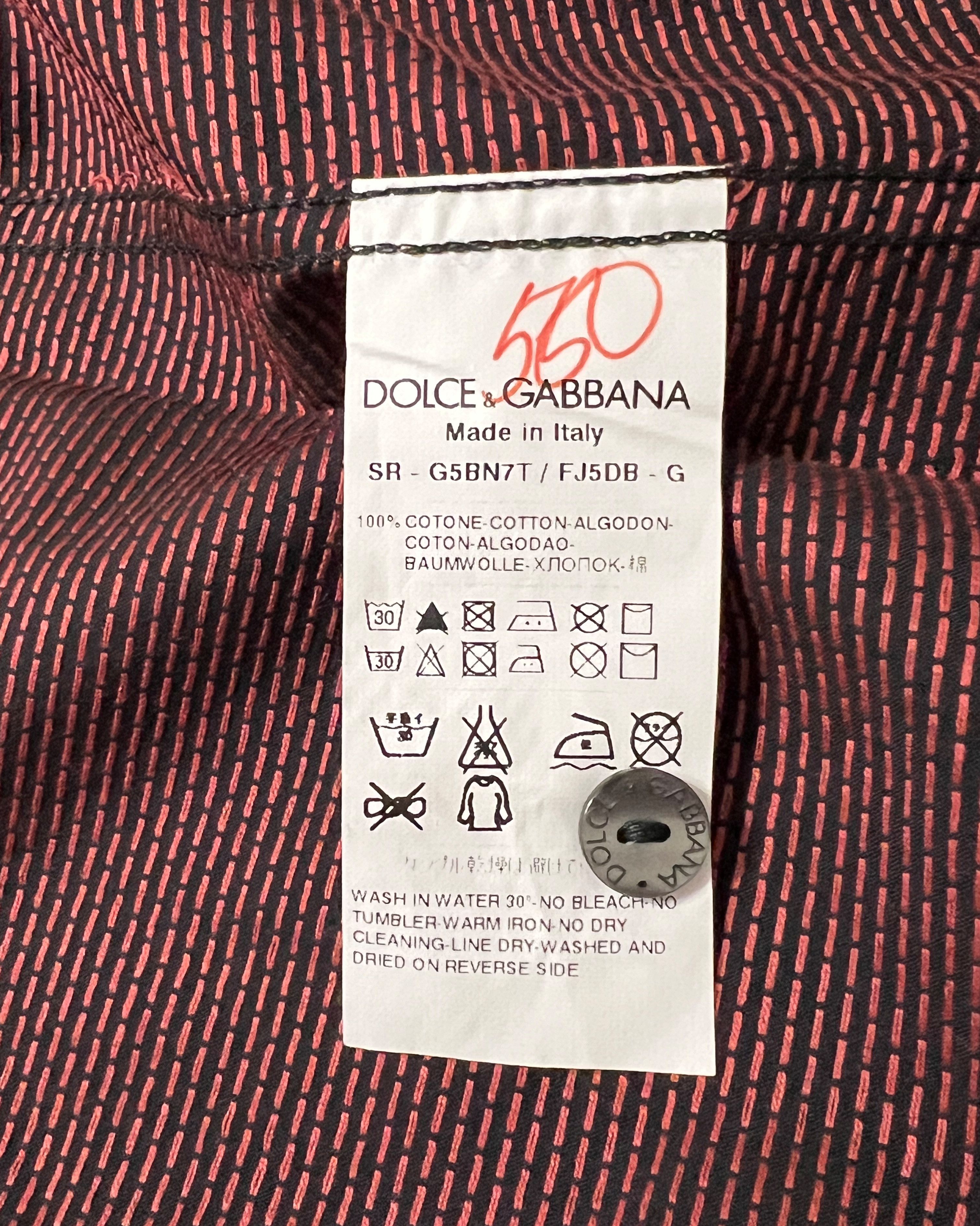 Dolce & Gabbana DOLCE & GABBANA GOLD FIT SHIRT SIZE S / 15/38 Size US S / EU 44-46 / 1 - 7 Thumbnail