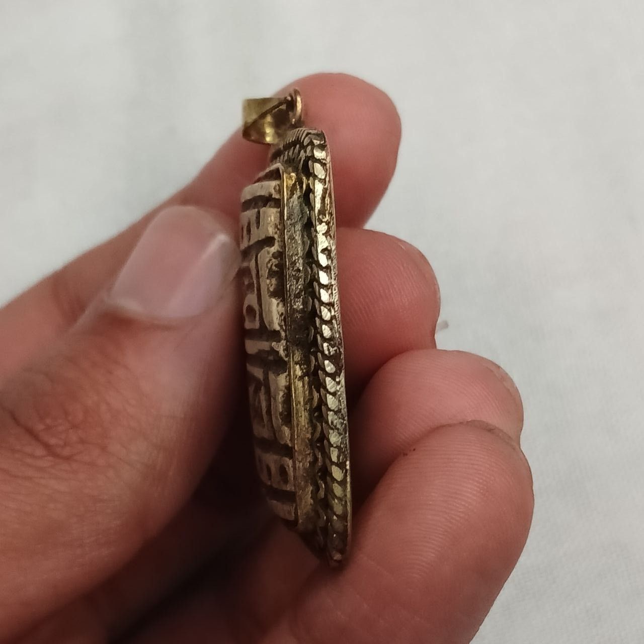 Handmade EGYPTIAN The Pendant Necklace Rare Book Antique with Stone Size ONE SIZE - 4 Thumbnail