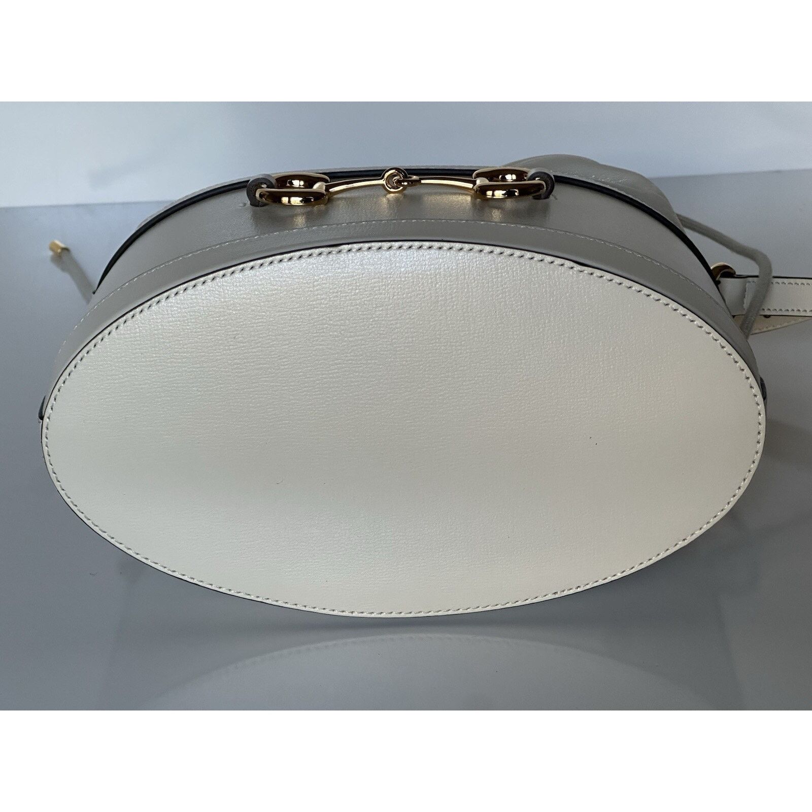 Gucci Gucci Azalea Horsebit Bucket Leather Bag White 602118 Size ONE SIZE - 11 Thumbnail