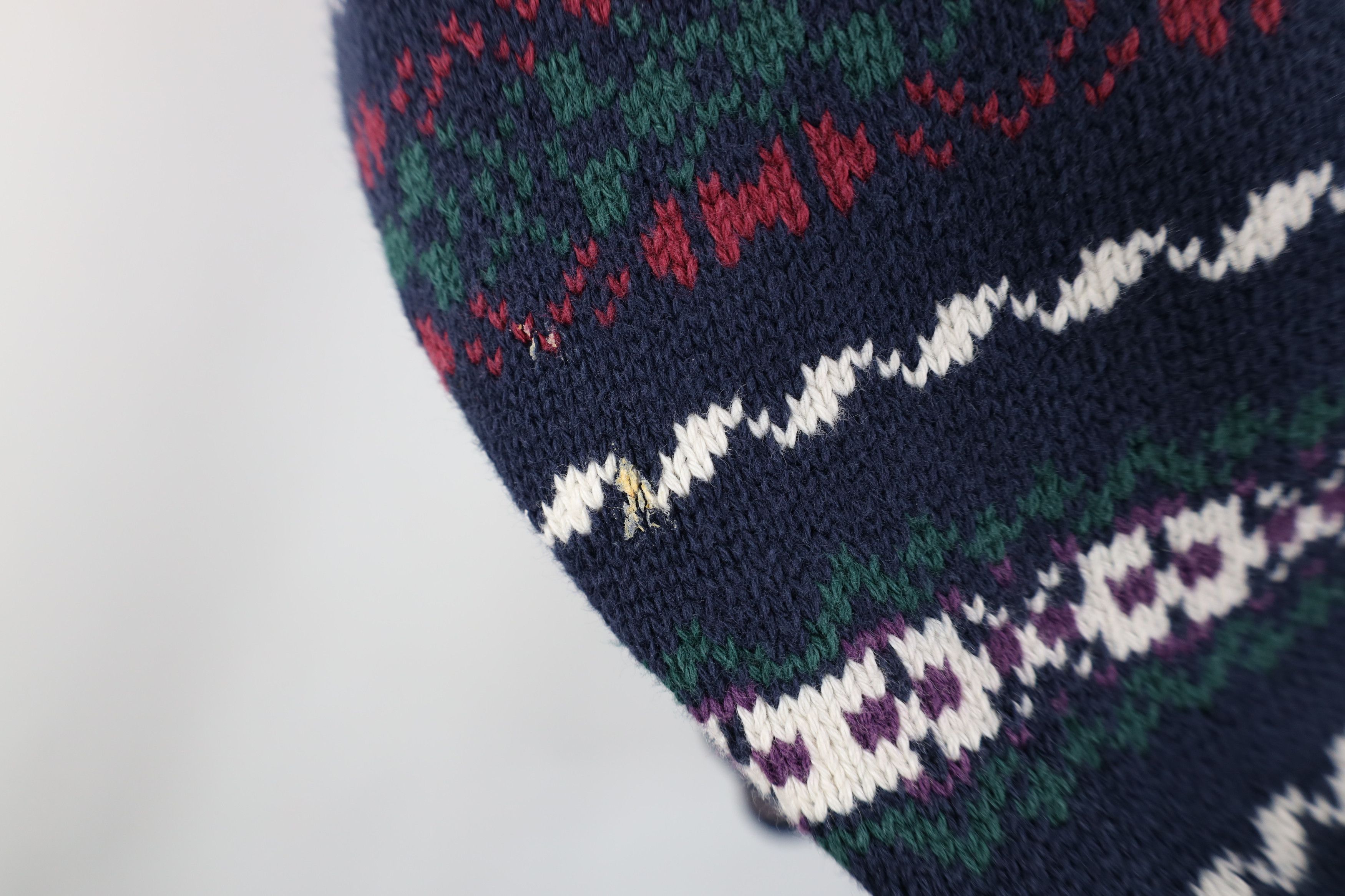 Vintage Vintage 90s Streetwear Fair Isle Knit Crewneck Sweater Size US L / EU 52-54 / 3 - 5 Thumbnail
