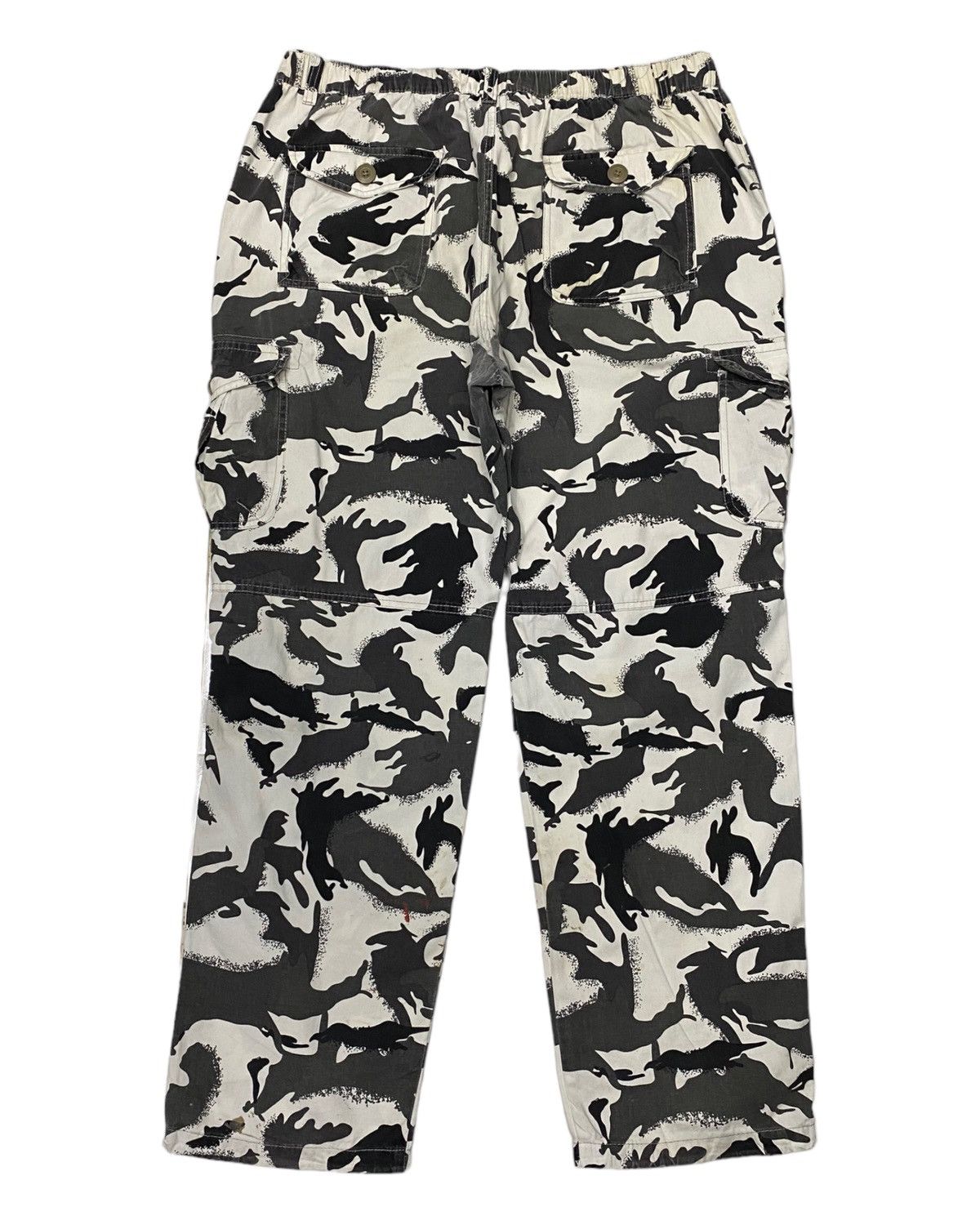 Japanese Brand VINTAGE JAPANESE BRAND CAMO MULTI POCKET BAGGY CARGO PANT Size US 33 - 2 Thumbnail