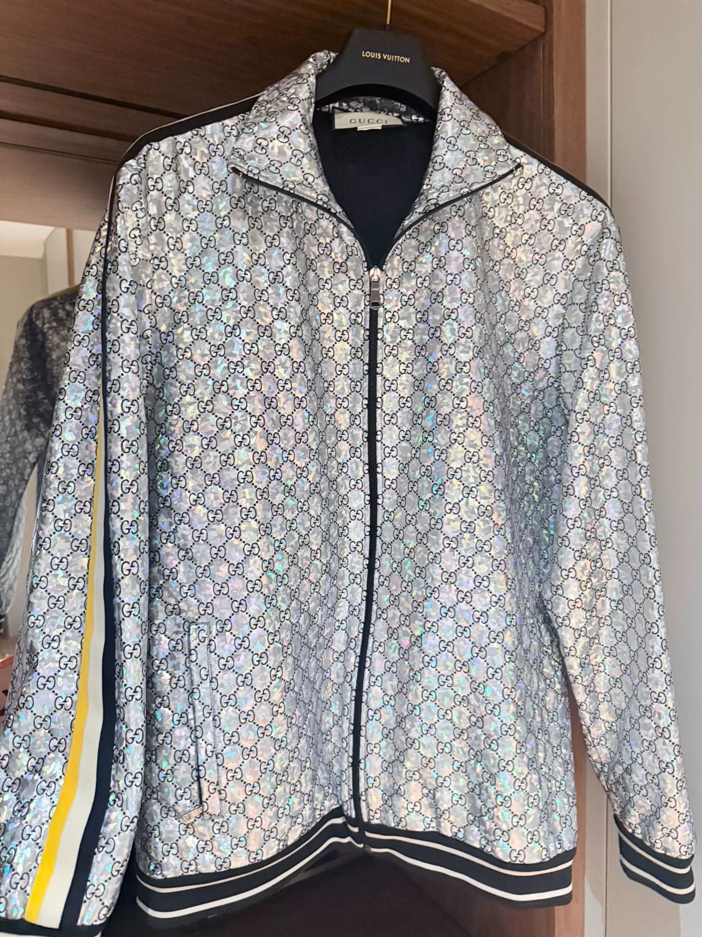Gucci Gucci Silver Double G Sporty Jacket Size US M / EU 48-50 / 2 - 1 Thumbnail