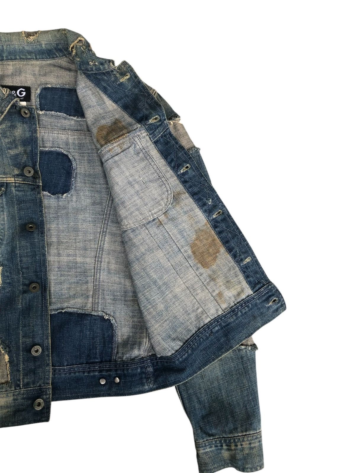 Dolce & Gabbana Dolce & Gabbana Boro Patchwork Distressed Denim Size US M / EU 48-50 / 2 - 8 Thumbnail