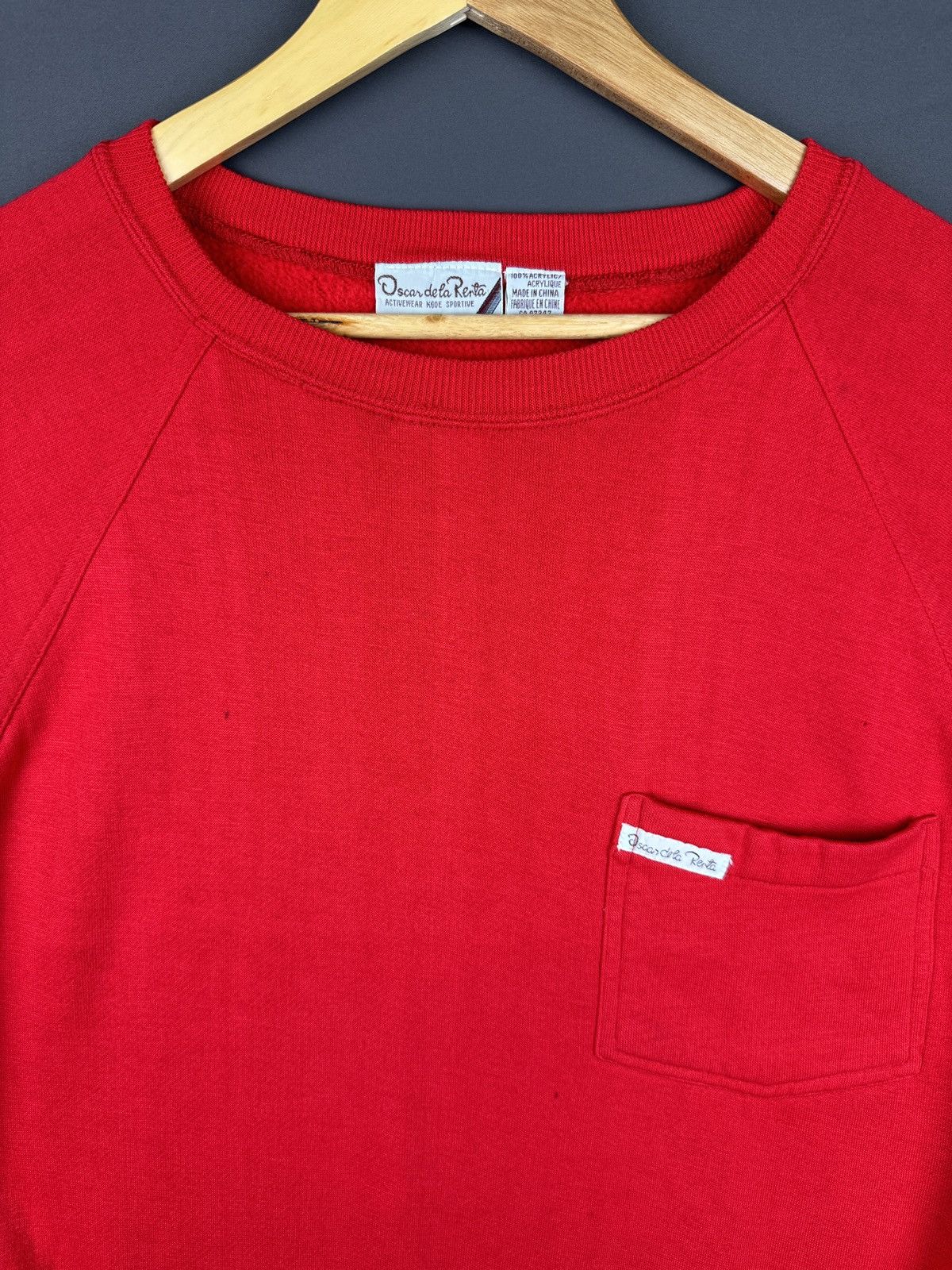 Designer Vintage Oscar Dela Renta Red Shirt Size Small Size S / US 4 / IT 40 - 3 Thumbnail