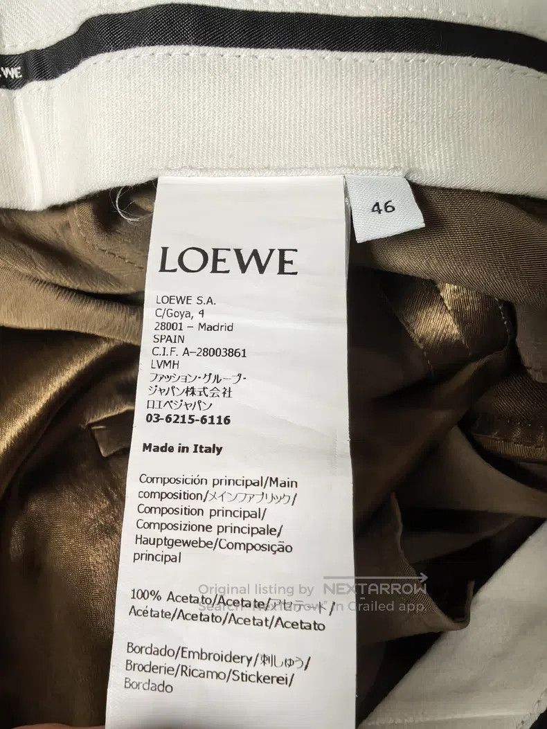 Loewe Loewe Acetate Long Pants, Unisex Size US 30 / EU 46 - 4 Thumbnail