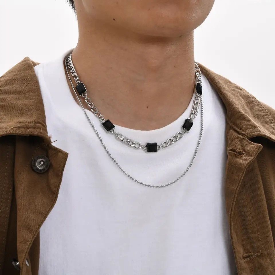 Jewelry Double Layers Chain Necklaces Size ONE SIZE - 1 Thumbnail