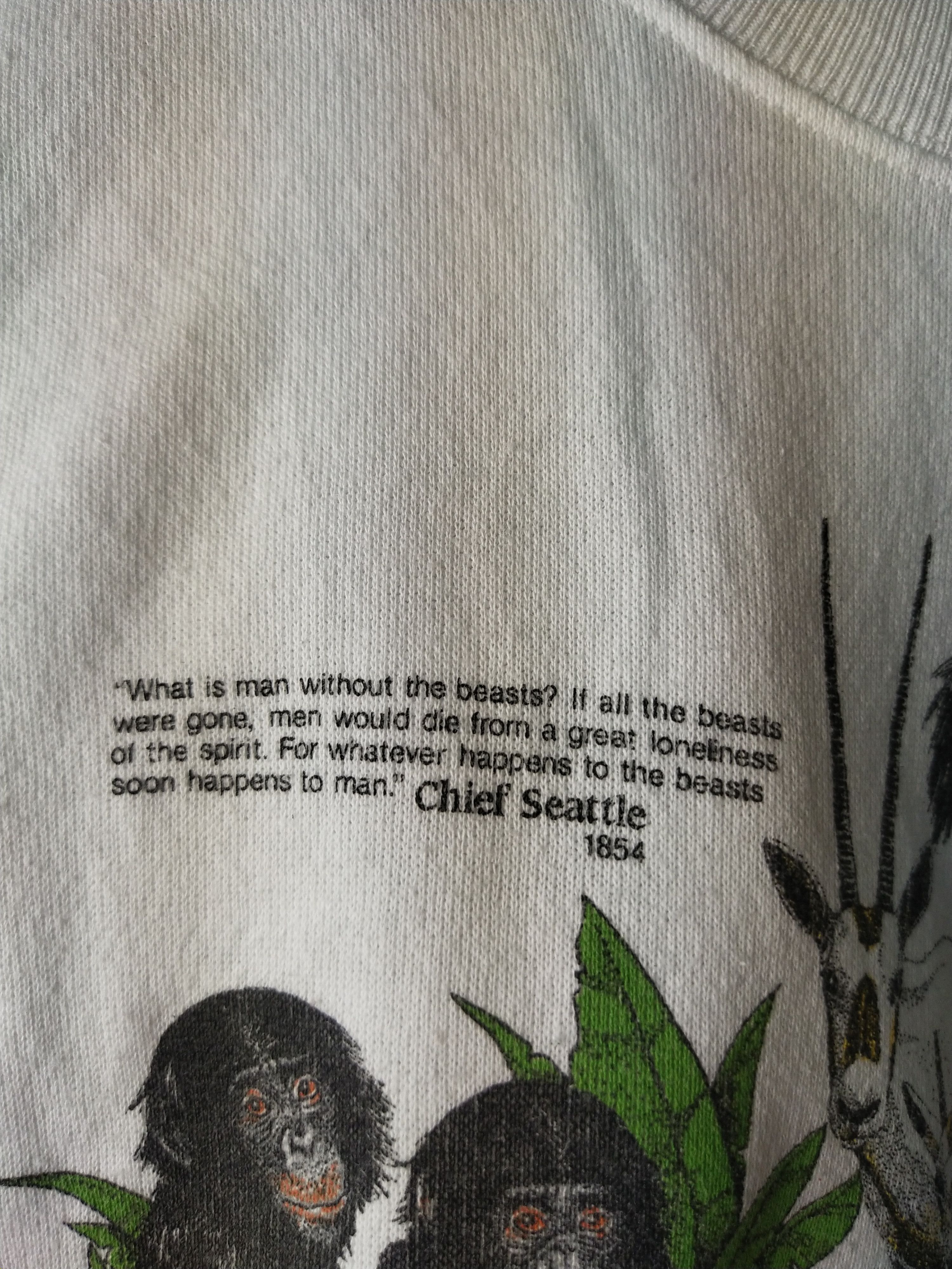 Habitat × Hanes × Vintage Vintage 80s Habitat x San diego Zoo x Marlequin @ 1987 Size US L / EU 52-54 / 3 - 9 Thumbnail