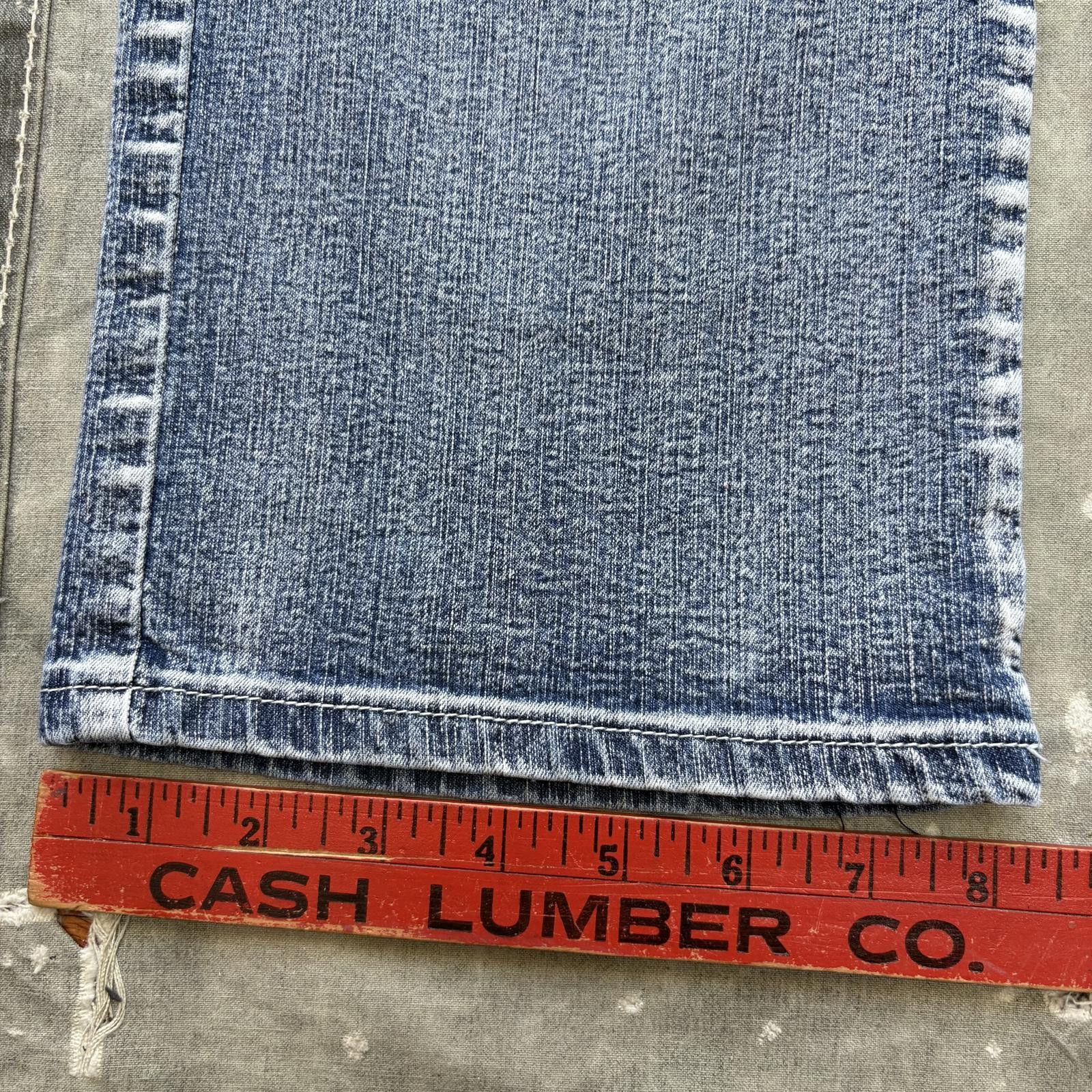Vintage Vintage Y2K Rhinestone Studded Embroidered Grunge Rico Jeans Size 33" - 8 Thumbnail