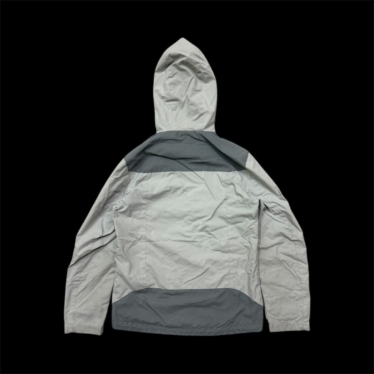 GU Gu grey/silver paneled double breasted outdoor jacket hoodie Size US S / EU 44-46 / 1 - 2 Thumbnail