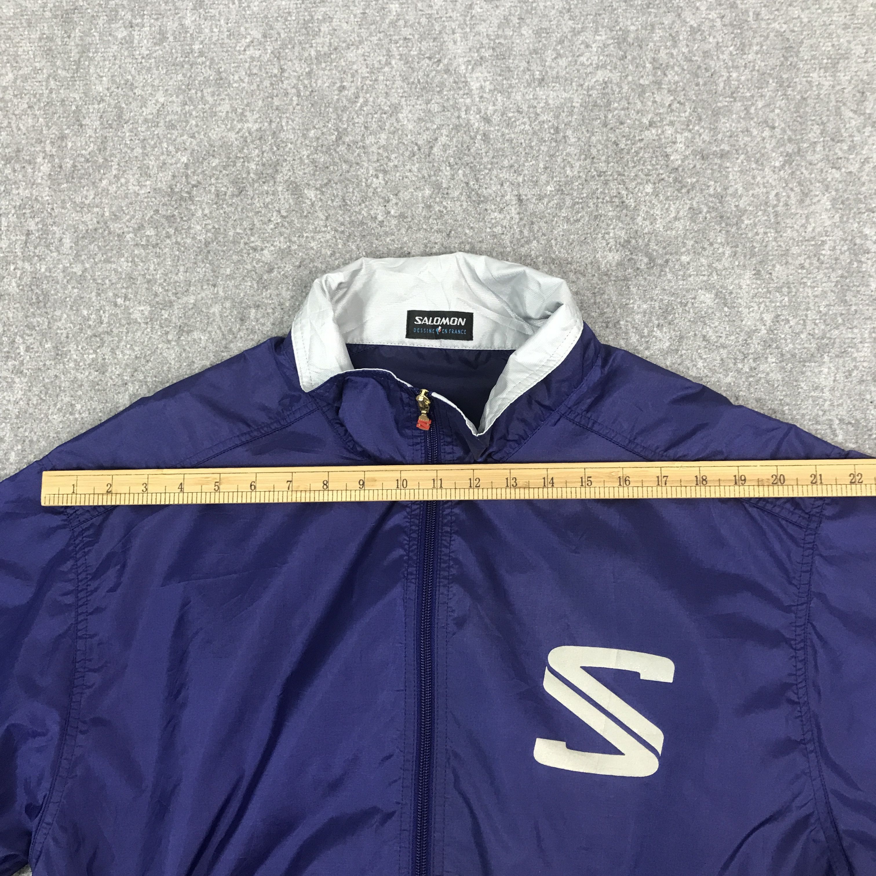 Japanese Brand × Salomon × Vintage Rare Salomon Windbreaker zipper jacket Size US M / EU 48-50 / 2 - 5 Thumbnail