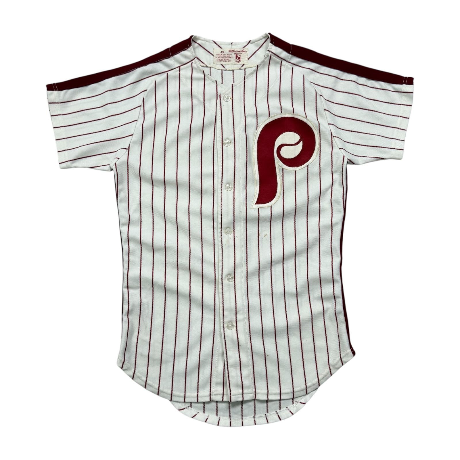 MLB 80s PHILADELPHIA PHILLIES GOODMAN & SONS AUTHENTIC JERSEY Size US M / EU 48-50 / 2 - 1 Thumbnail