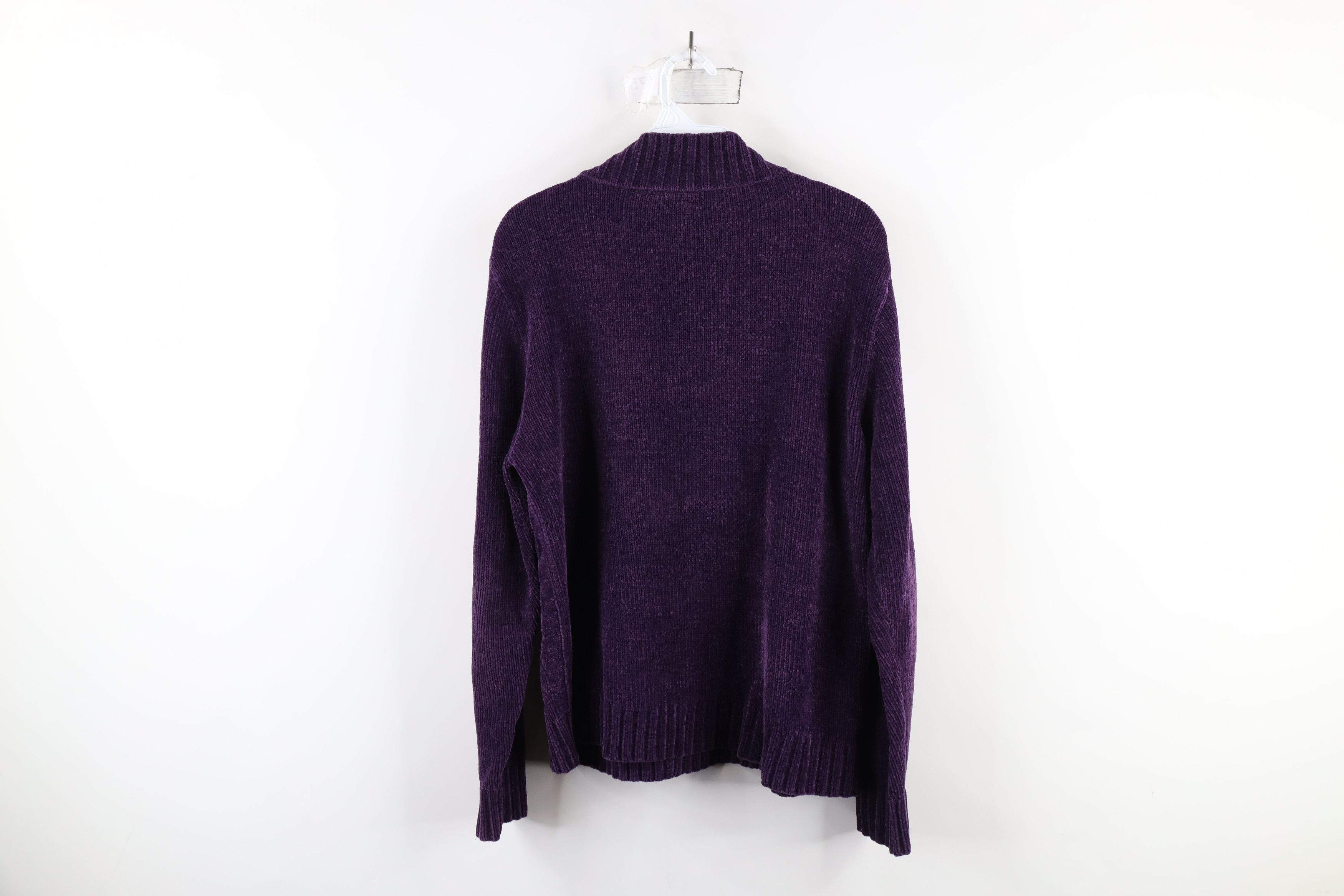 Vintage Vintage 90s Streetwear Chenille Cable Knit Fleece Sweater Size M / US 6-8 / IT 42-44 - 9 Thumbnail