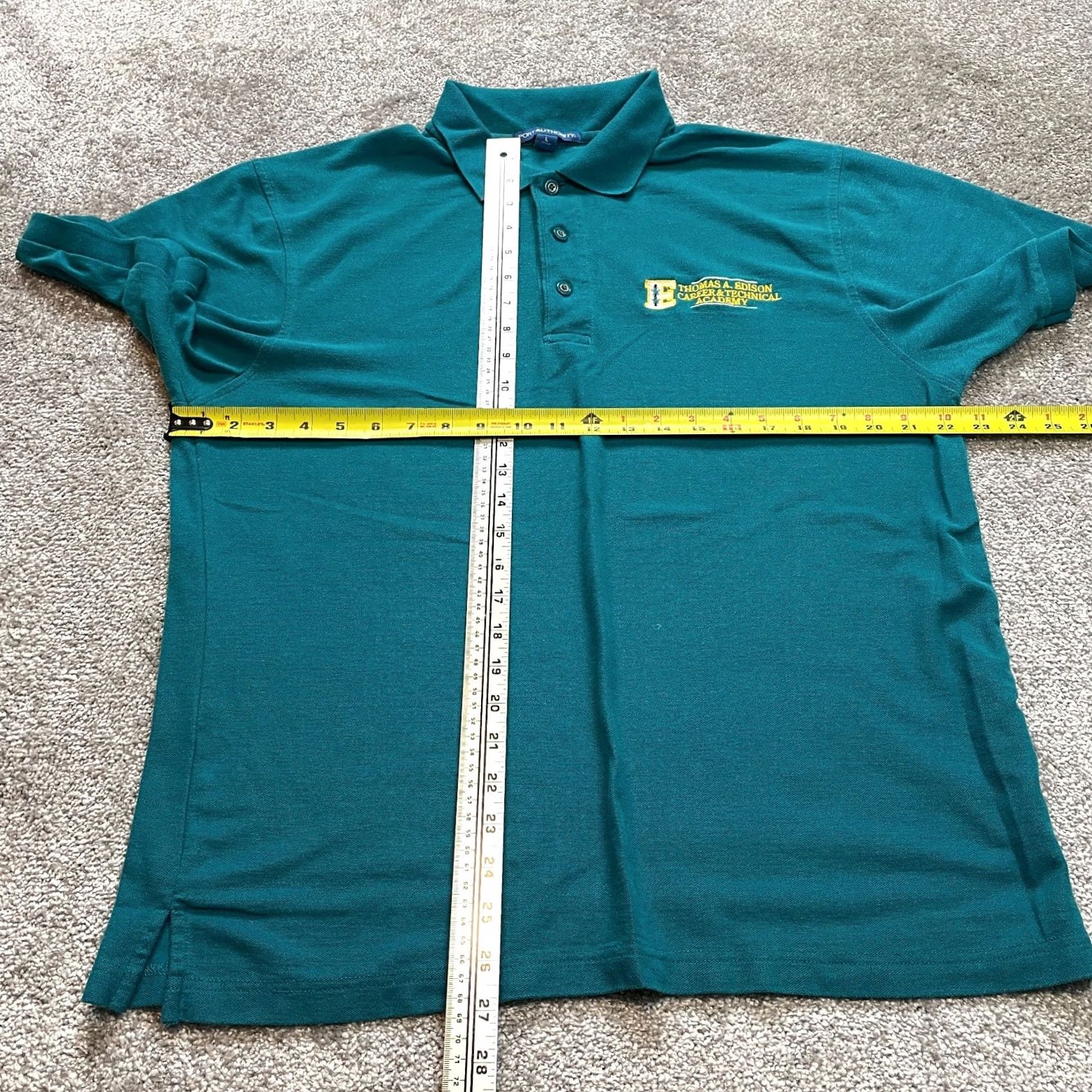 Port Authority VINTAGE Port Authority Polo Shirt Mens Large Blue Thomas Edison Career Techincal Academy Shirt Polo XS Size US L / EU 52-54 / 3 - 5 Thumbnail