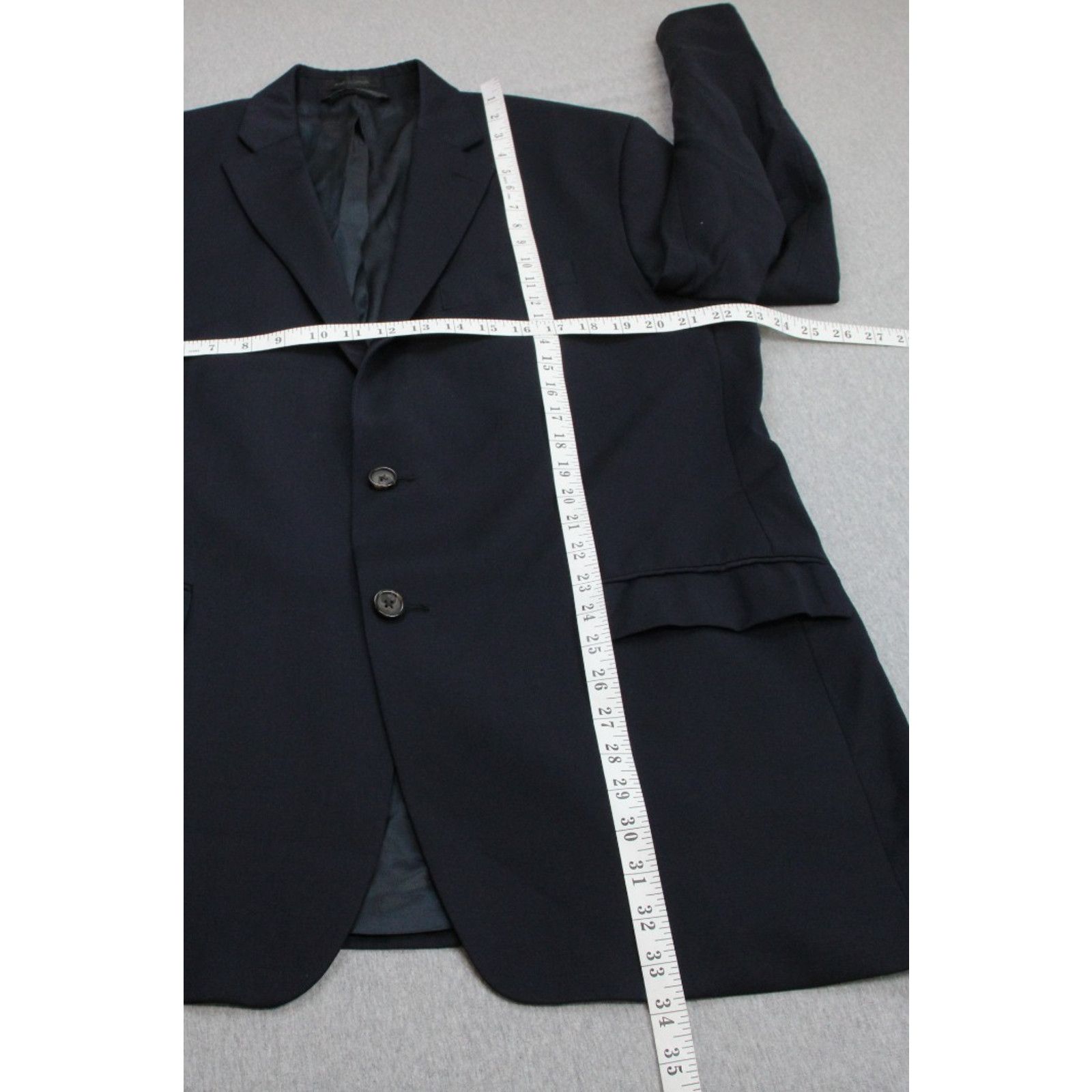 Lauren Ralph Lauren Lauren Ralph Lauren Blazer Men's 46L Navy Blue Wool 2 Button Size 46L - 7 Thumbnail