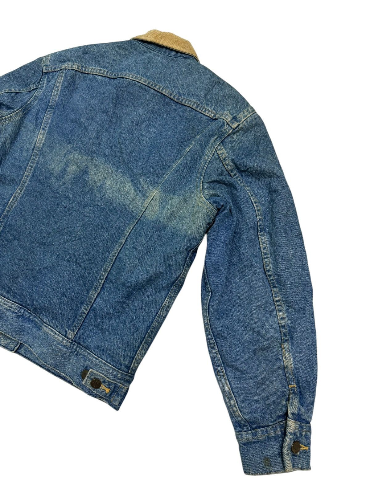Lee Vintage Distressed Lee Raiders Sherpa Denim Jacket Size US S / EU 44-46 / 1 - 7 Thumbnail