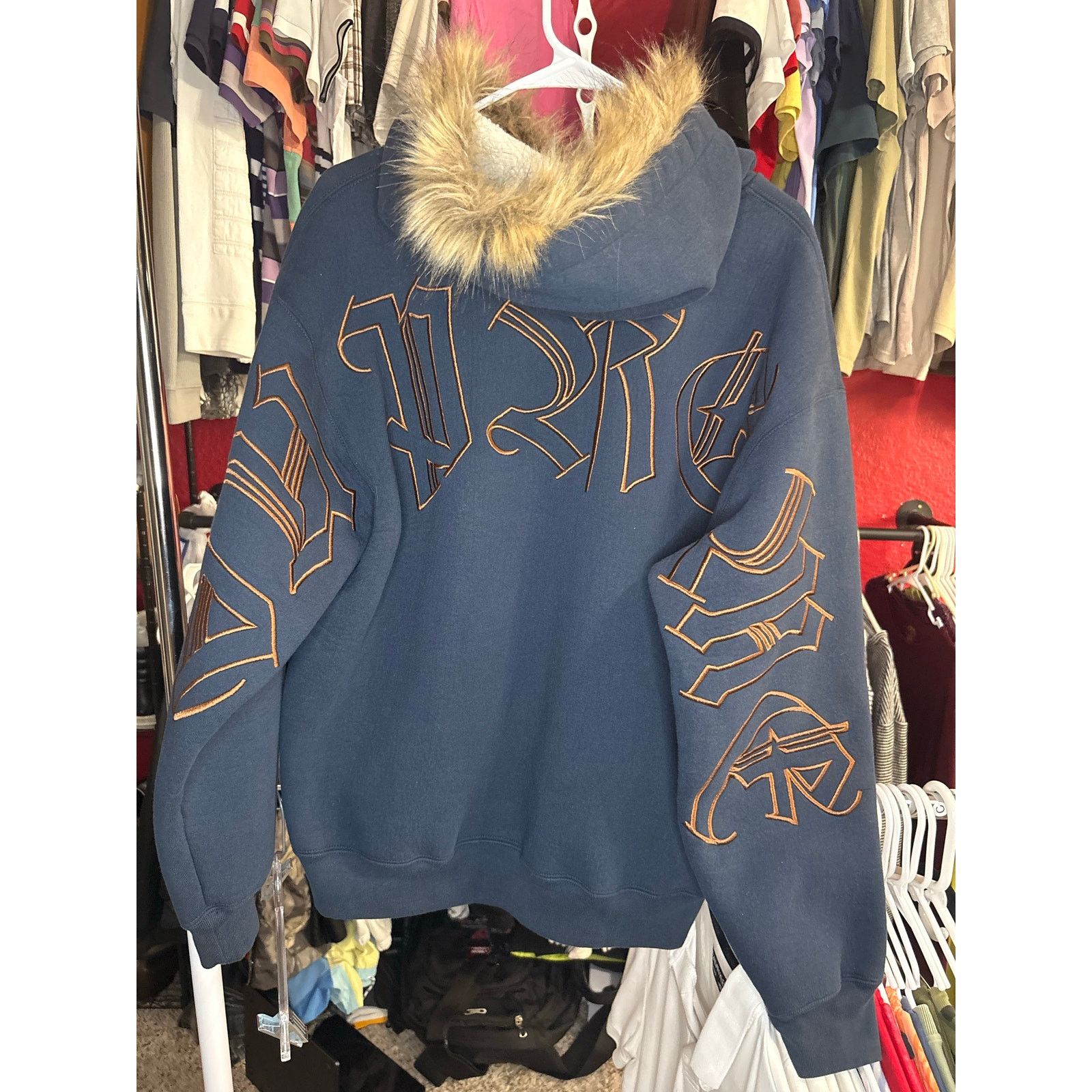 Supreme Supreme Faux Fur Zip Up Hooded Sweatshirt Size US M / EU 48-50 / 2 - 2 Thumbnail