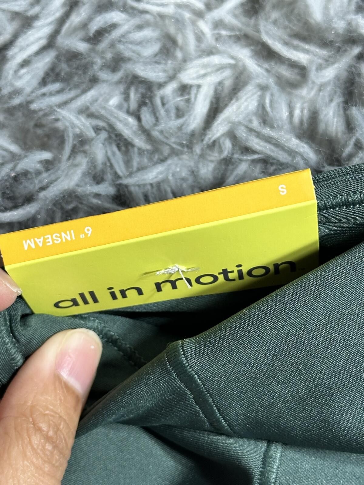 Other All in motion High Waist Green Athletic Shorts w Pockets Size 28" / US 6 / IT 42 - 5 Thumbnail