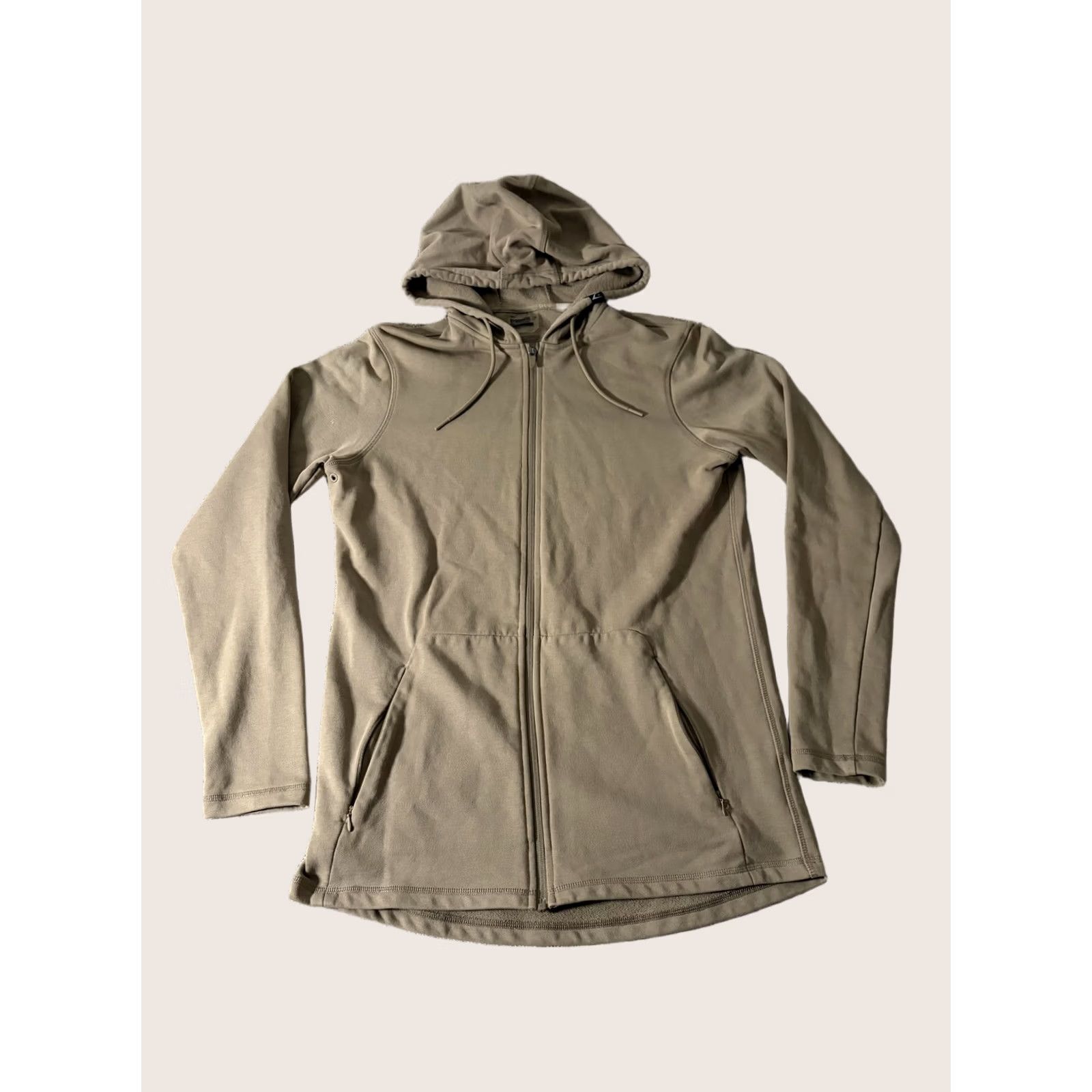 Gymshark Gymshark Hoodie Mens M Beige Full Zip Athletic Sweatshirt Hoodie Pockets Logo Size US M / EU 48-50 / 2 - 1 Thumbnail