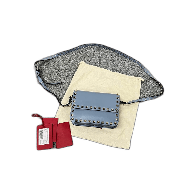 Valentino Valentino Studded Crossbody Bag in Blue Size ONE SIZE - 1 Thumbnail