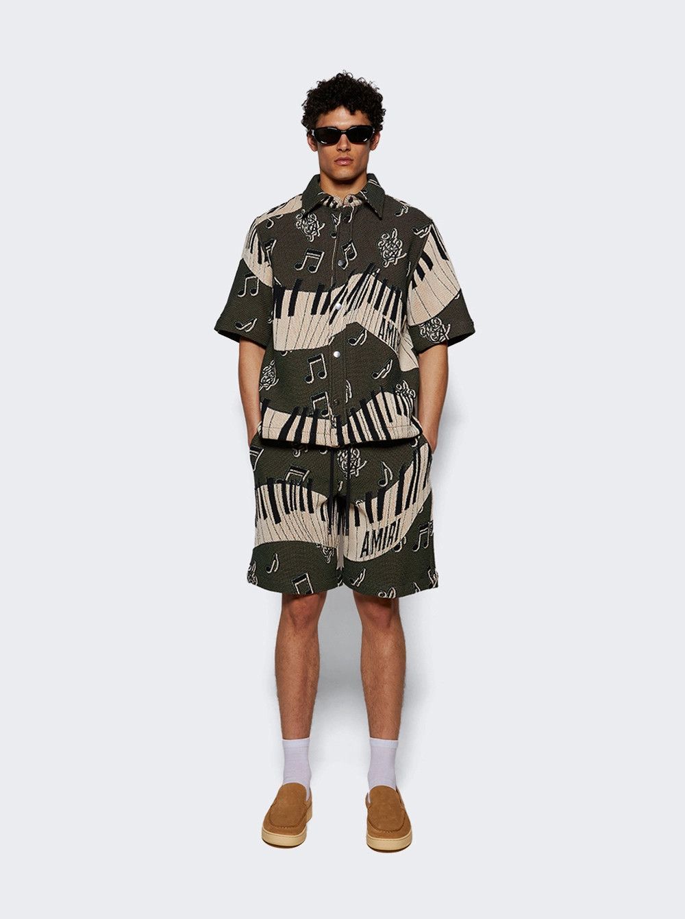 Amiri o1s1wg110526 Piano Keys Tapestry Shorts in Multicolor Size US 34 / EU 50 - 5 Thumbnail