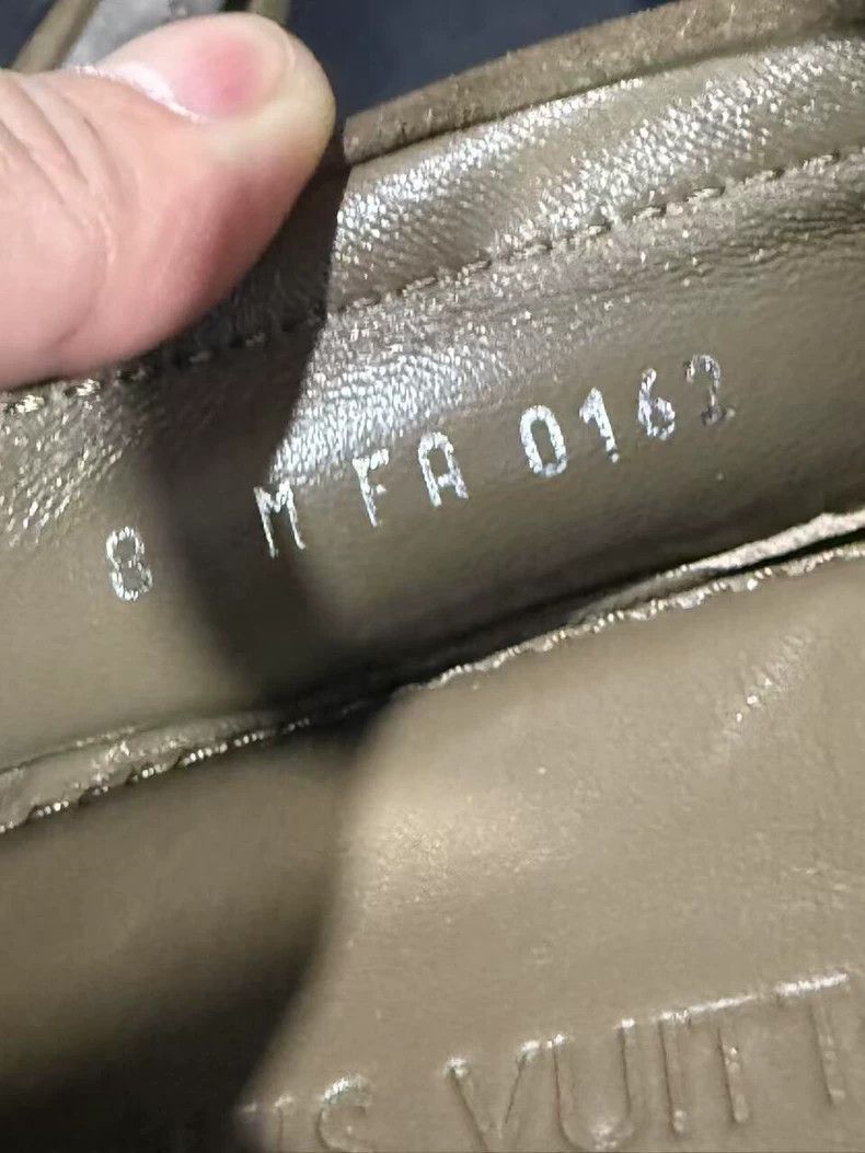 Louis Vuitton Louis Vuitton Olive Suede Slip -2505 Size US 9 / EU 42 - 4 Thumbnail