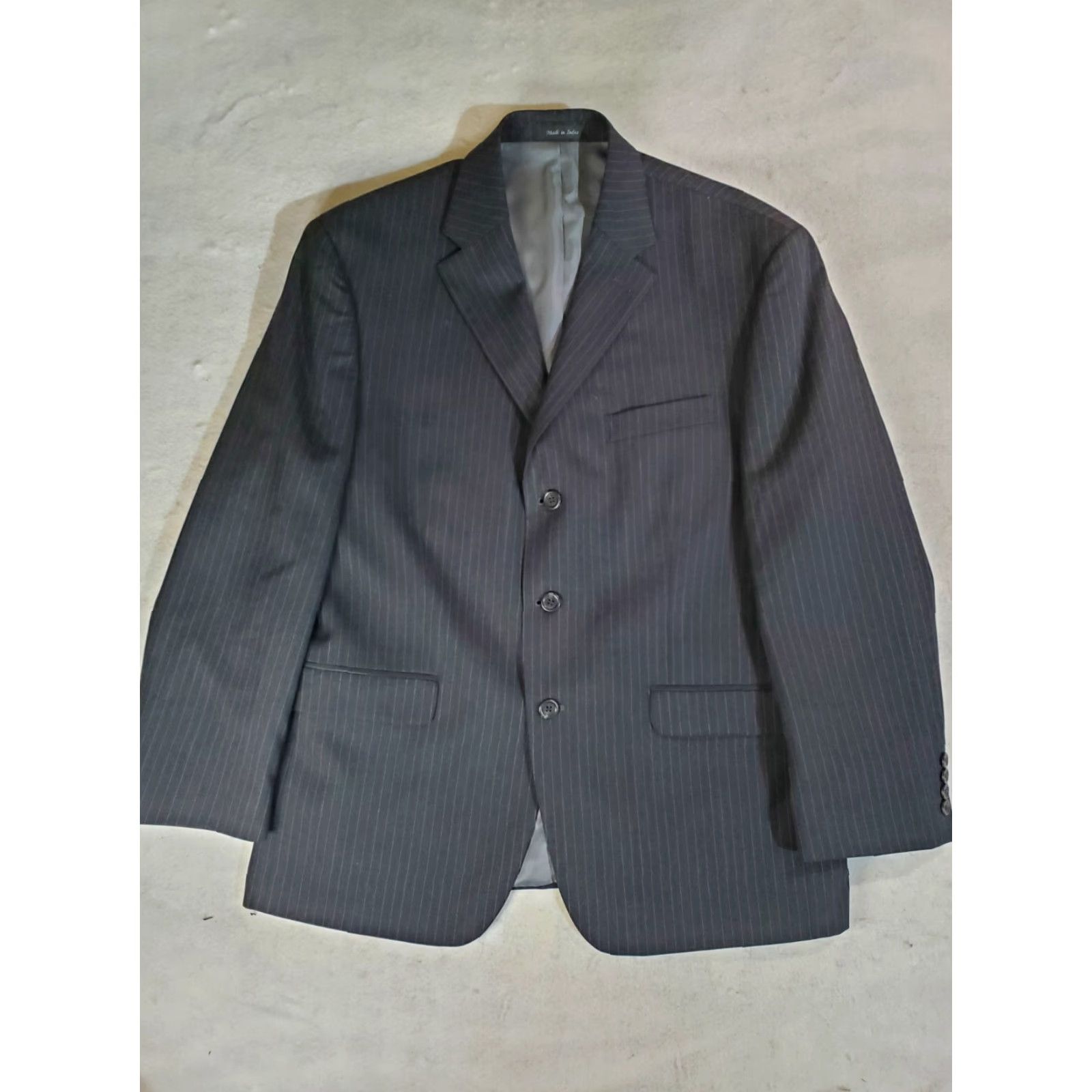 Chaps Chaps Ralph Lauren Signature Blazer Jacket Mens Size 42S Gray 100% Wool Sports Coat Size 42R - 2 Thumbnail
