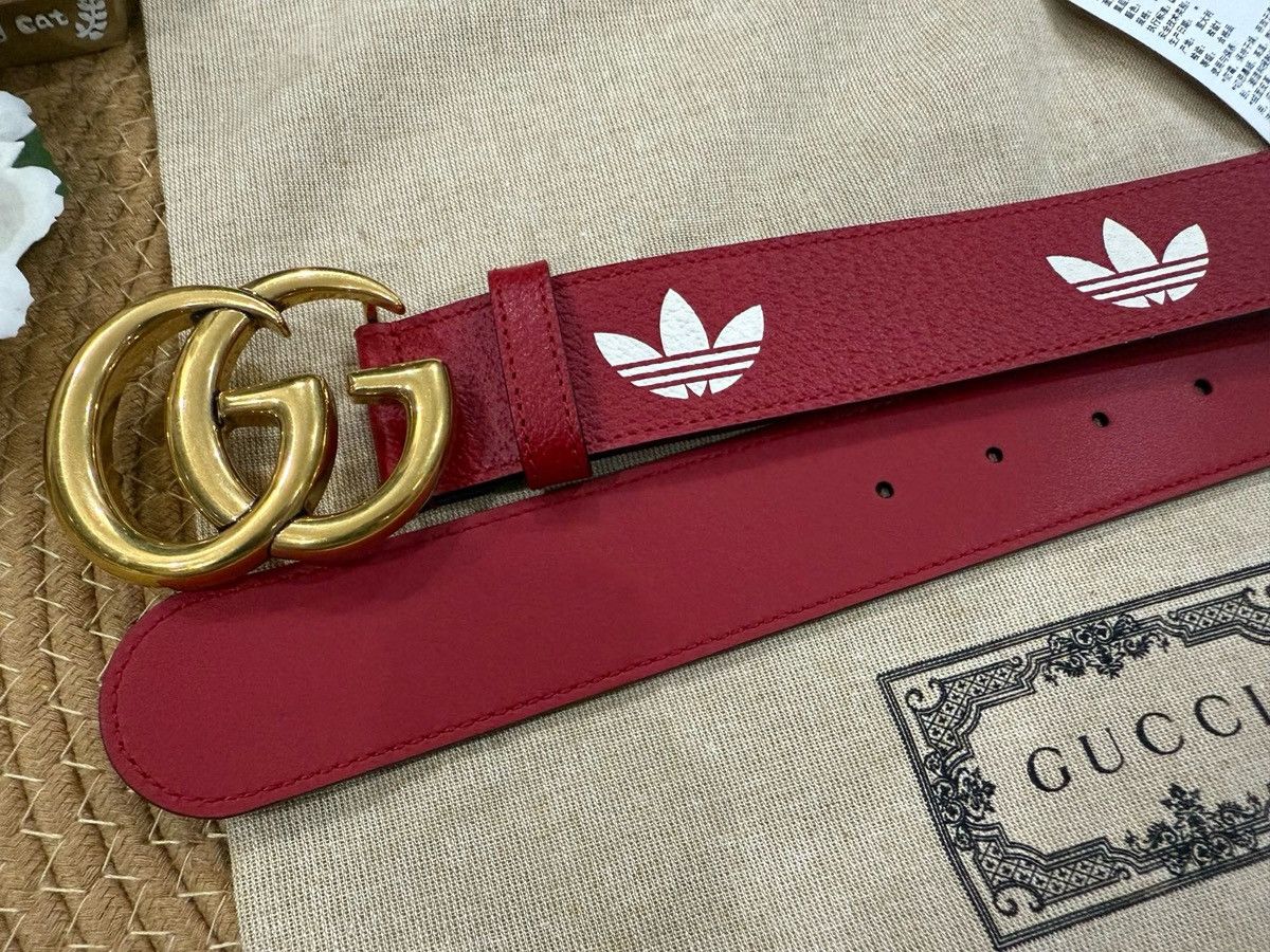 Gucci Gucci x Adidas Leather Belt Size ONE SIZE - 2 Thumbnail