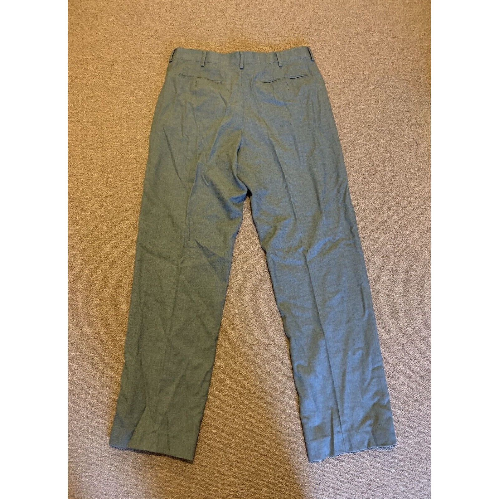 L.L. Bean LL Bean Classic Fit Dark Gray Wool Dress Pants Men's Size 34 Size US 34 / EU 50 - 2 Thumbnail