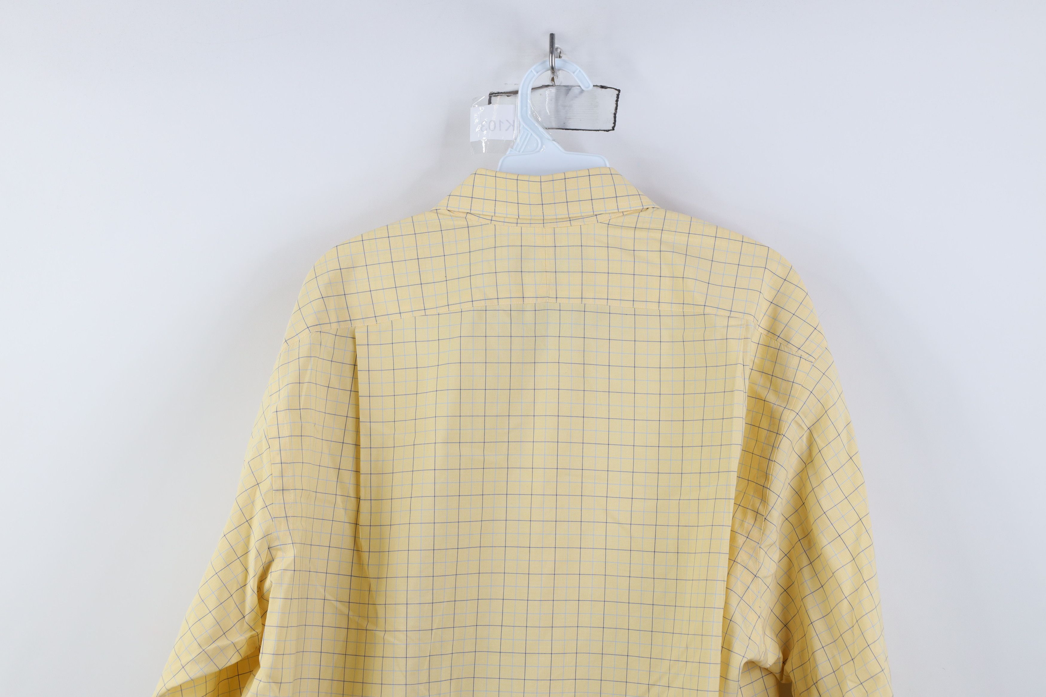 Paul Stuart Vintage Paul Stuart Button Shirt Yellow Plaid Cotton USA Size US M / EU 48-50 / 2 - 10 Thumbnail