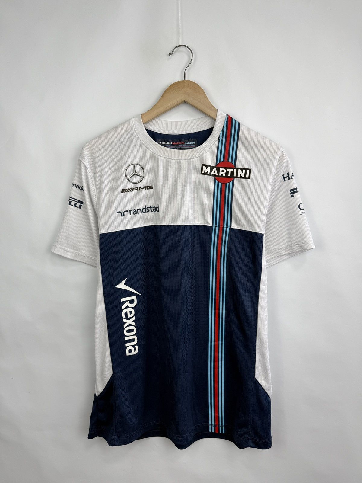 Hackett 🇬🇧 Hackett Williams Martini Racing Mercedes Jersey F1 Rare Size US L / EU 52-54 / 3 - 3 Thumbnail