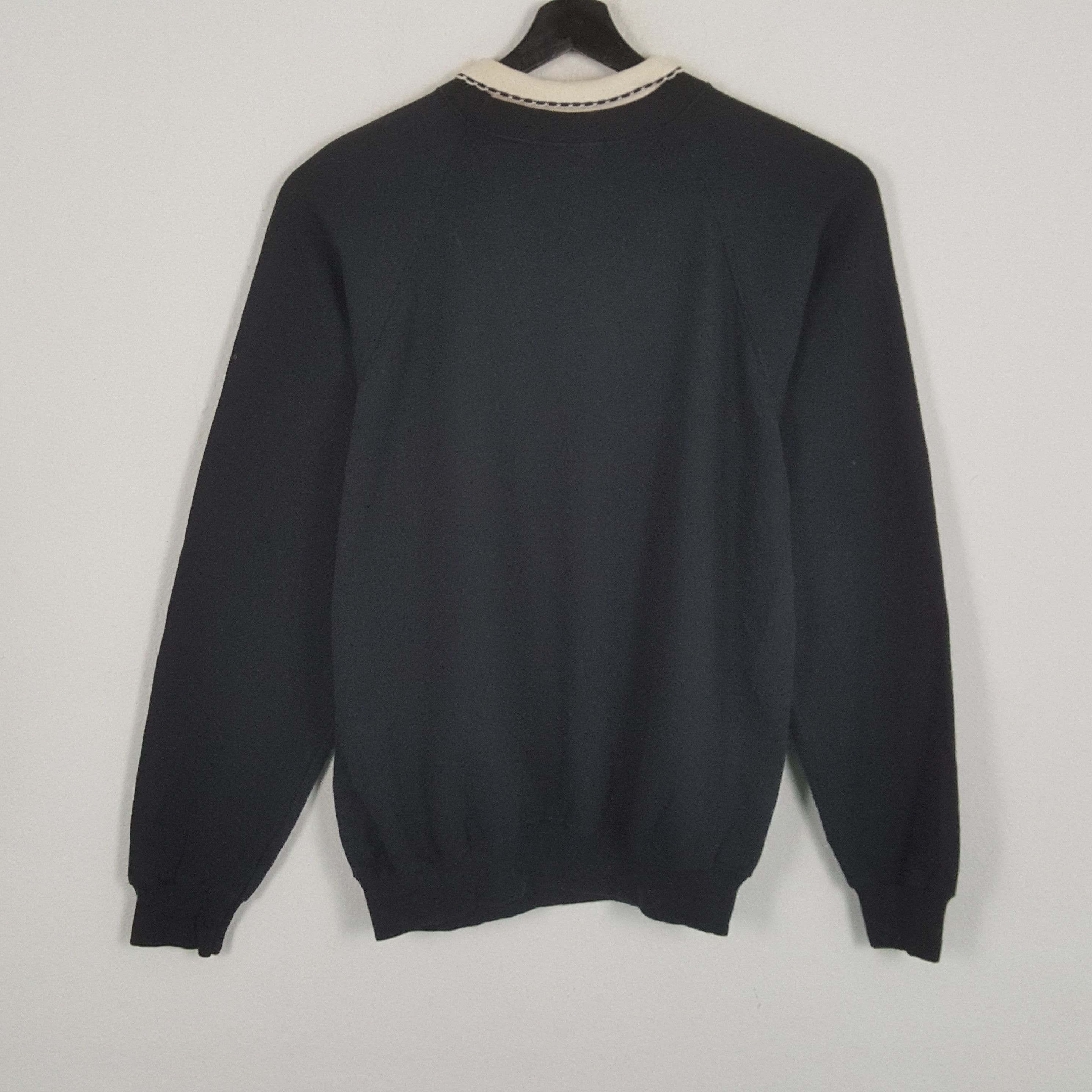 Vintage FLOWER ZIG ZAG Streetwear Style Collar Sweatshirt Size US L / EU 52-54 / 3 - 3 Thumbnail