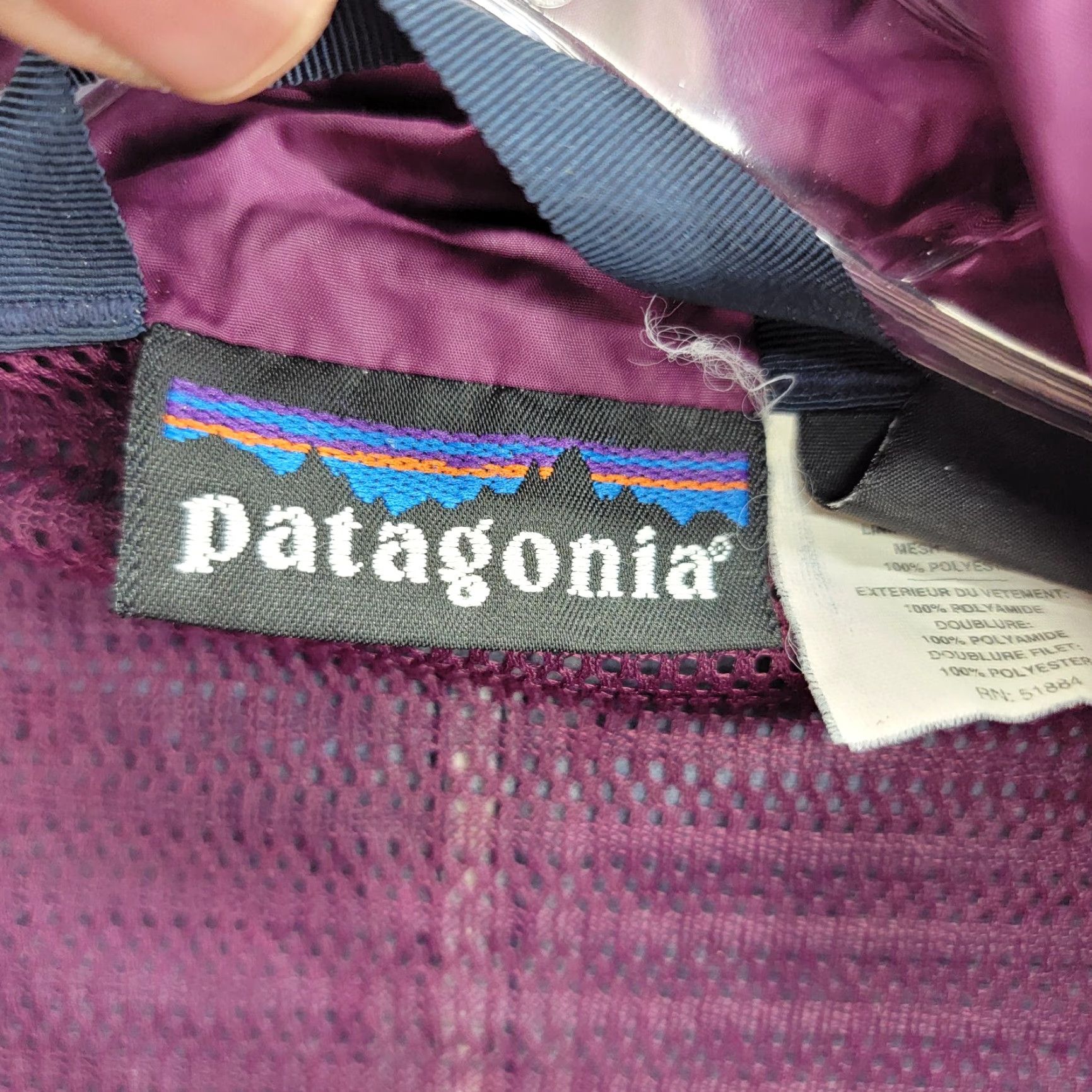 Patagonia VINTAGE Patagonia Storm Jacket Medium Blue Jacket Men Regular Outdoor 90s Nautical Ski Hiking Wind-Resistant Zipper Pockets Hooded Parka Size US M / EU 48-50 / 2 - 6 Thumbnail