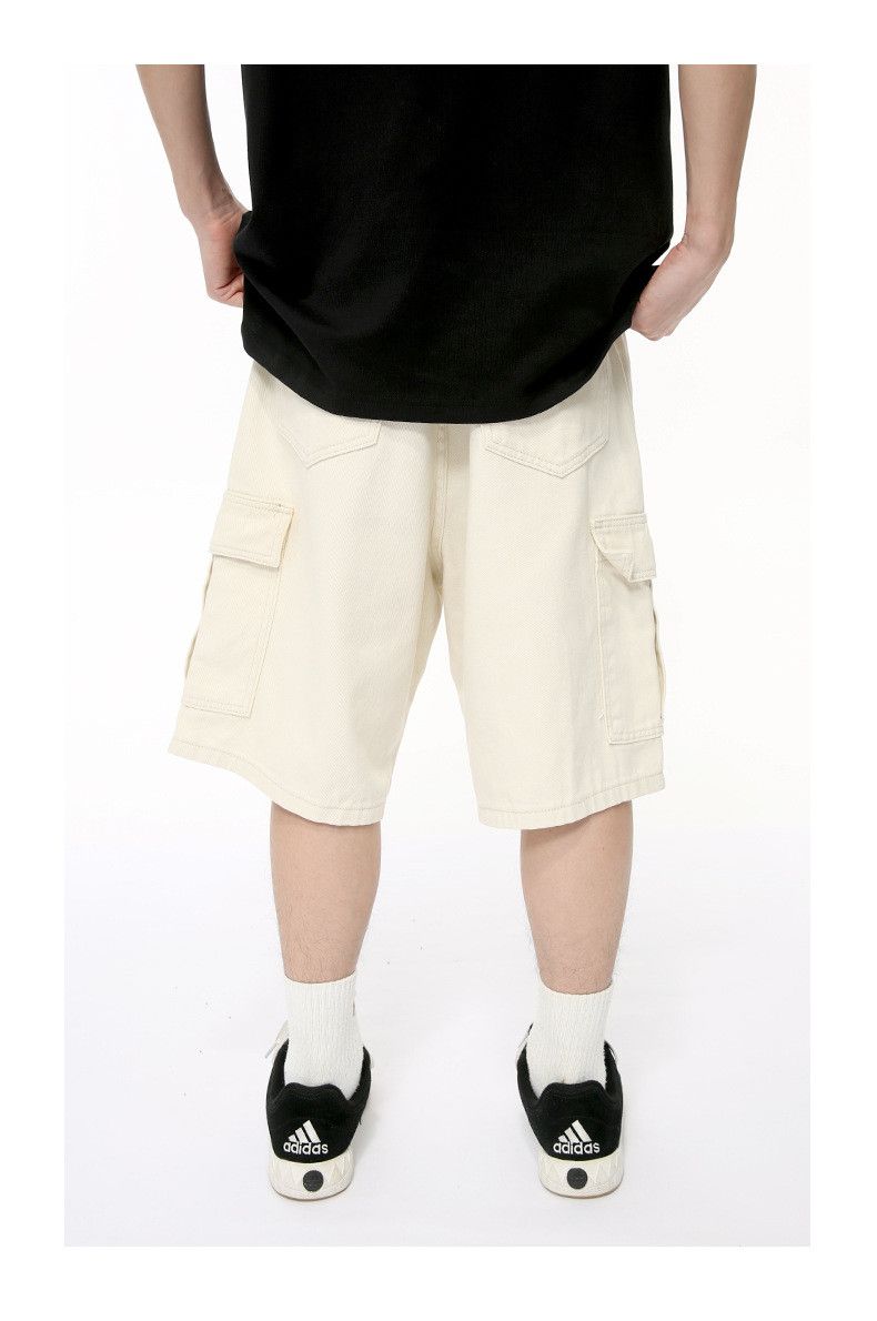 Japanese Brand × Jean Simple Apricot Straight Pocket Cargo Shorts Size US 32 / EU 48 - 5 Thumbnail