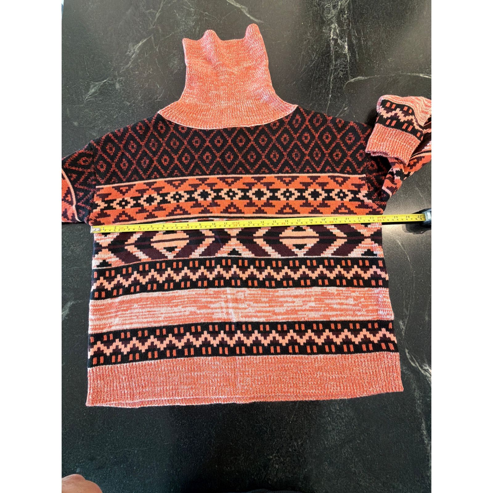 Wrangler Wrangler Retro Aztec Knit Cowl Neck Sweater Small Size S / US 4 / IT 40 - 5 Thumbnail