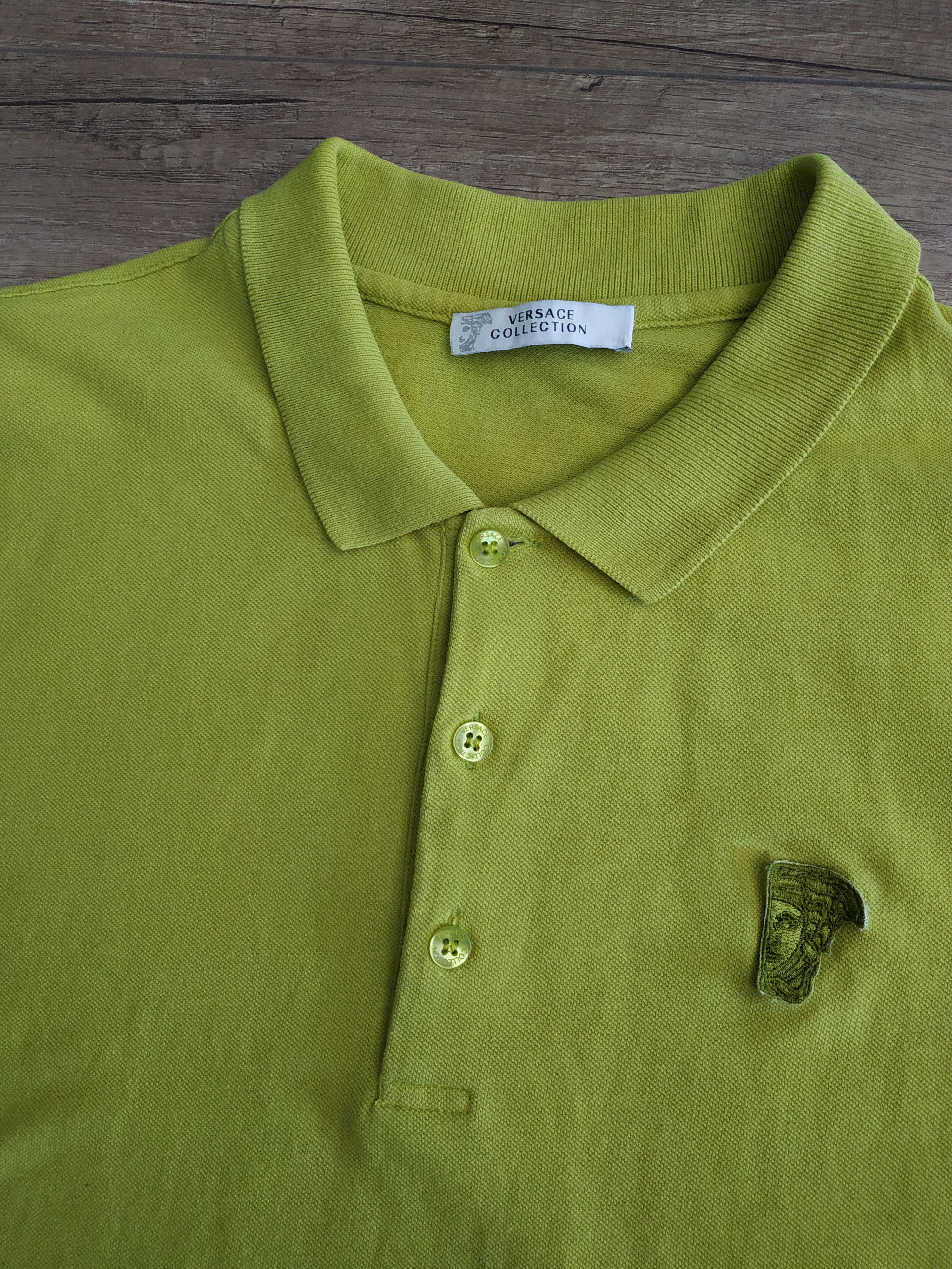 Versace Gianni Versace Men's Lime Polo Shirt, s. LARGE, Dior, Prada Size US L / EU 52-54 / 3 - 5 Thumbnail